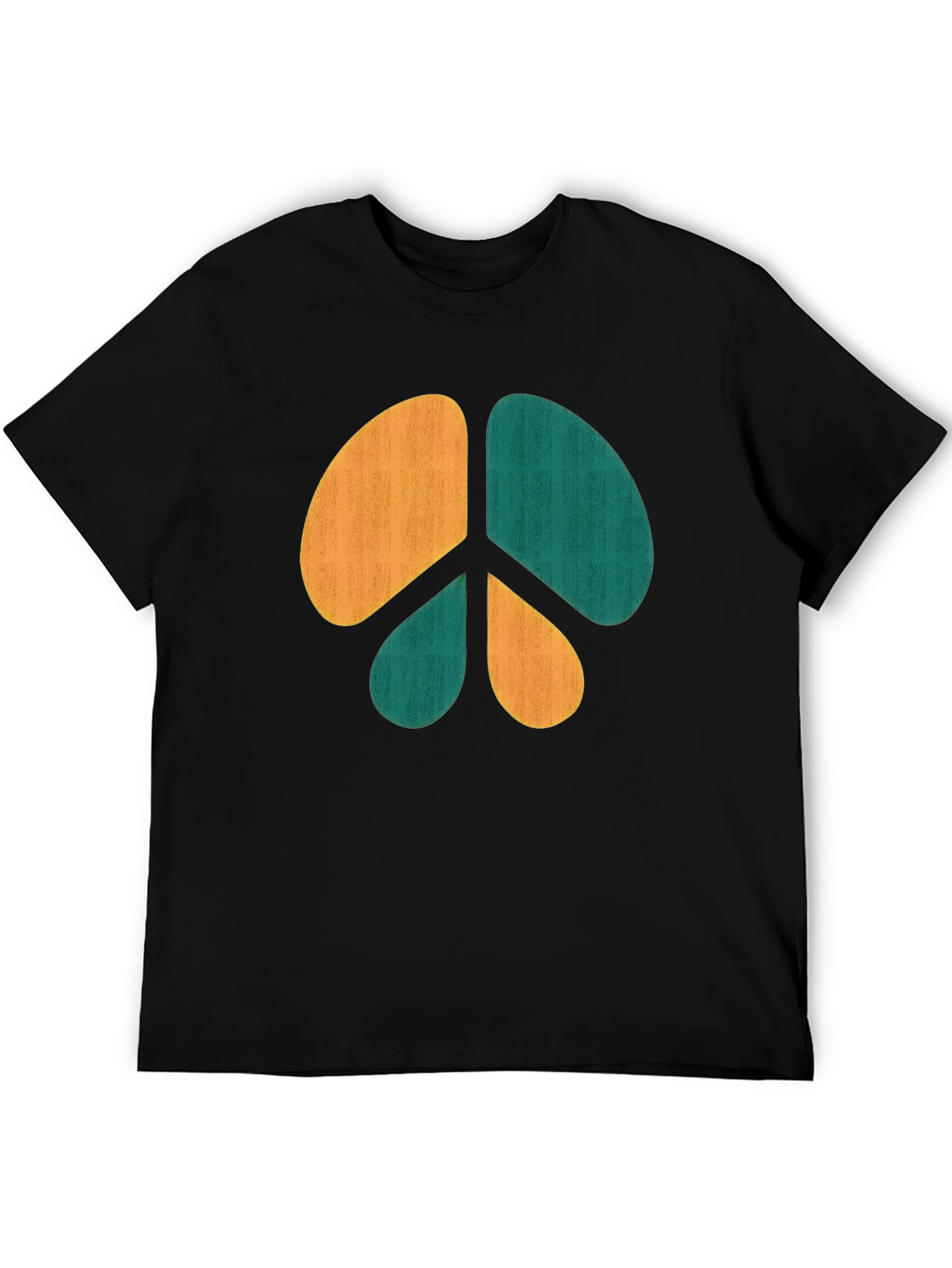 Retro Peace Sign Graphic Tee - Casual Comfort