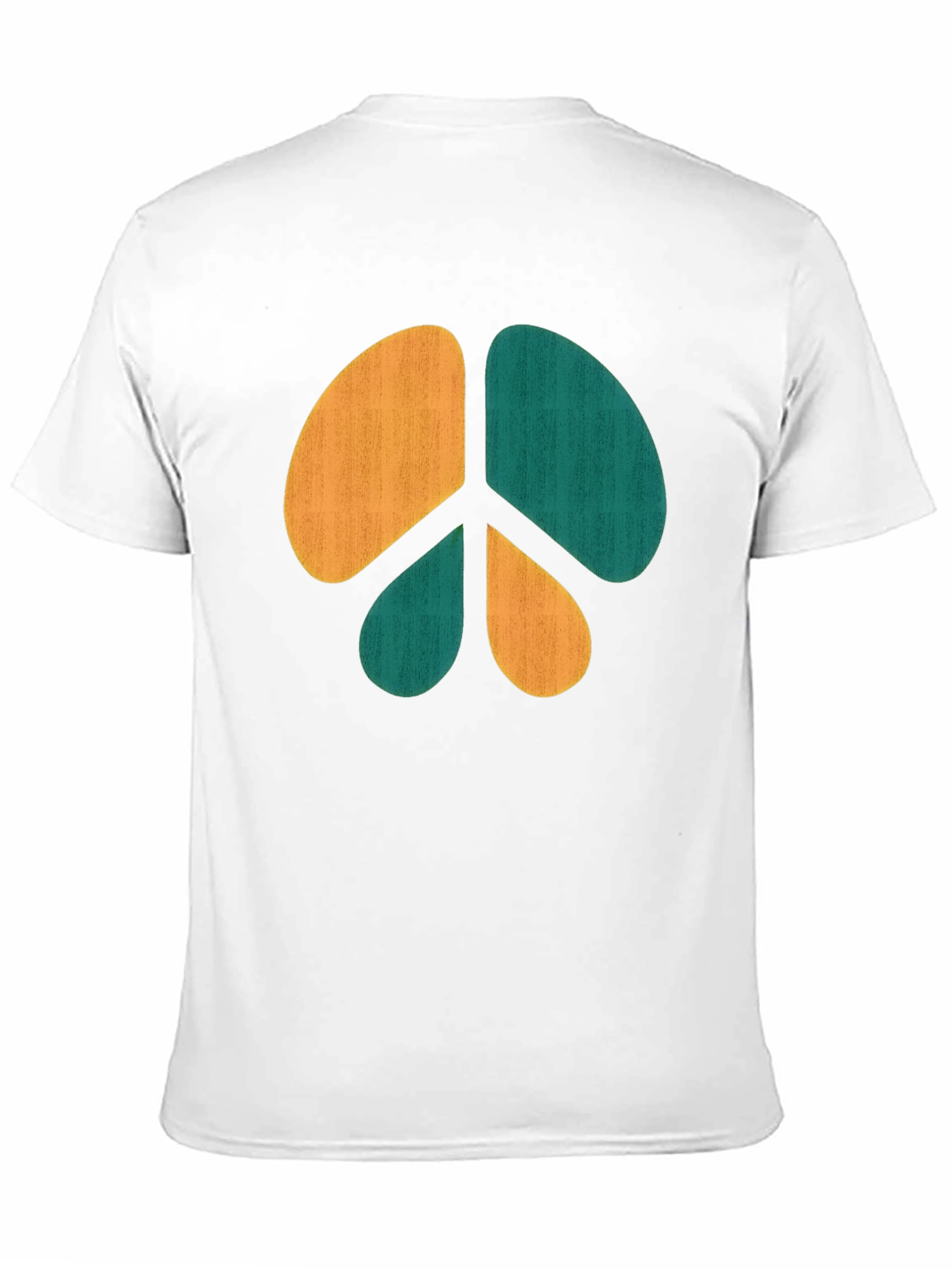 Retro Peace Sign Graphic Tee - Casual Comfort