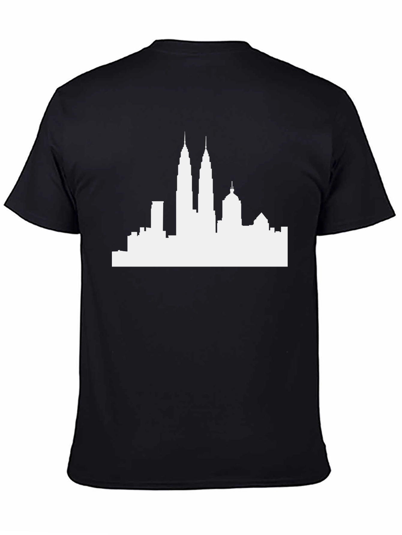 Cityscape Graphic Tee - Modern Silhouette Shirt