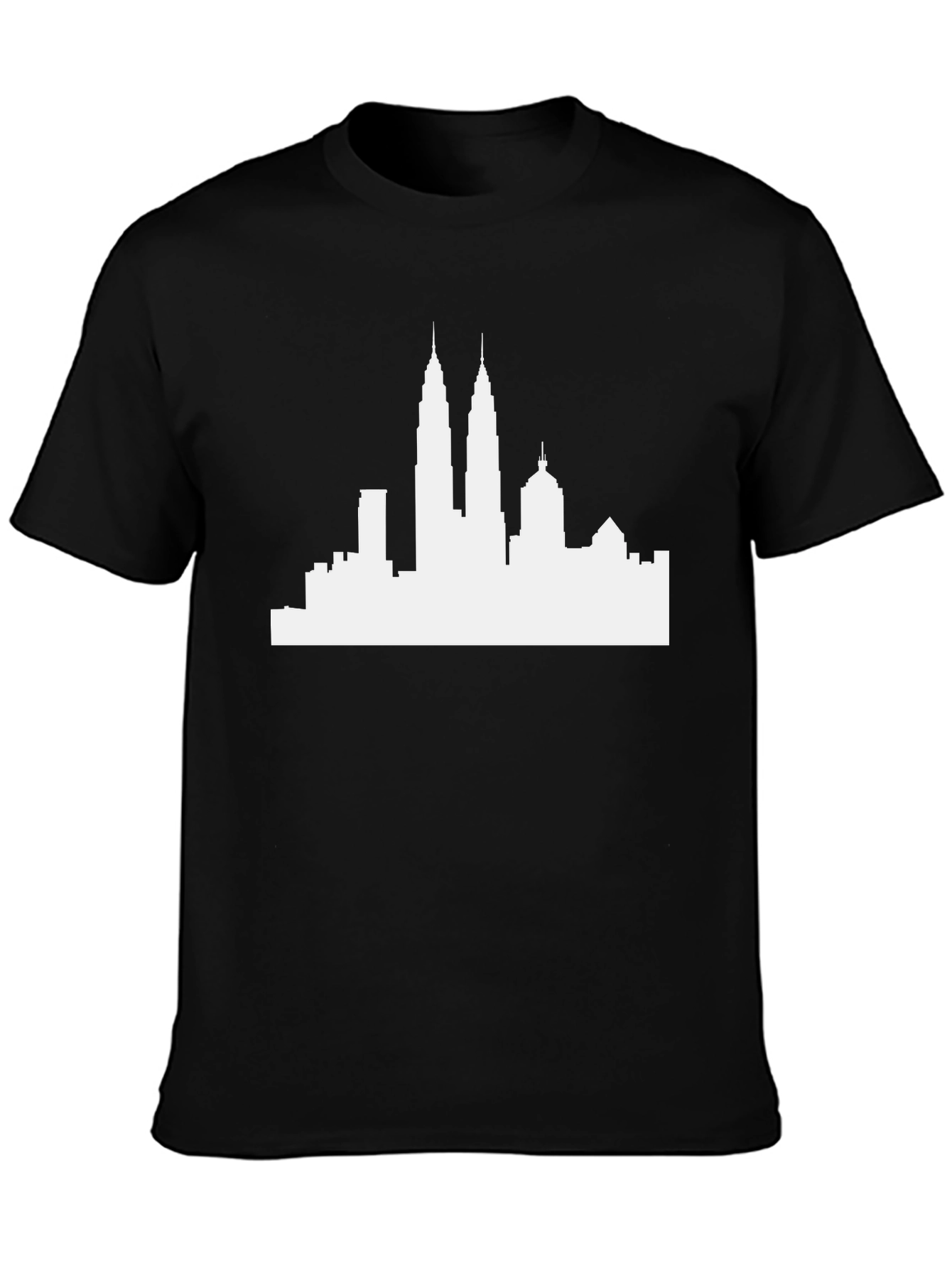 Cityscape Graphic Tee - Modern Silhouette Shirt