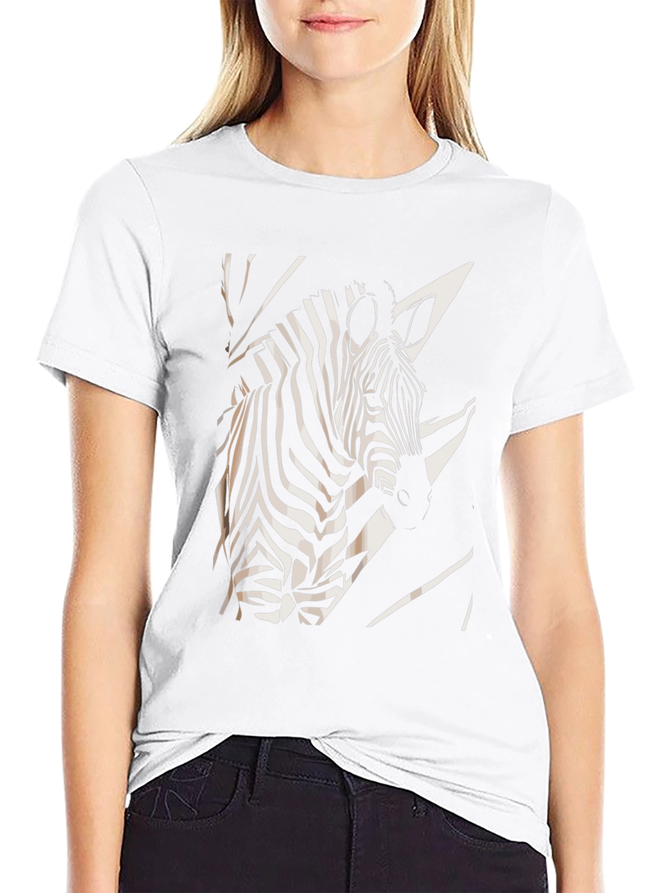 Zebra Graphic Black T-Shirt - Modern Design