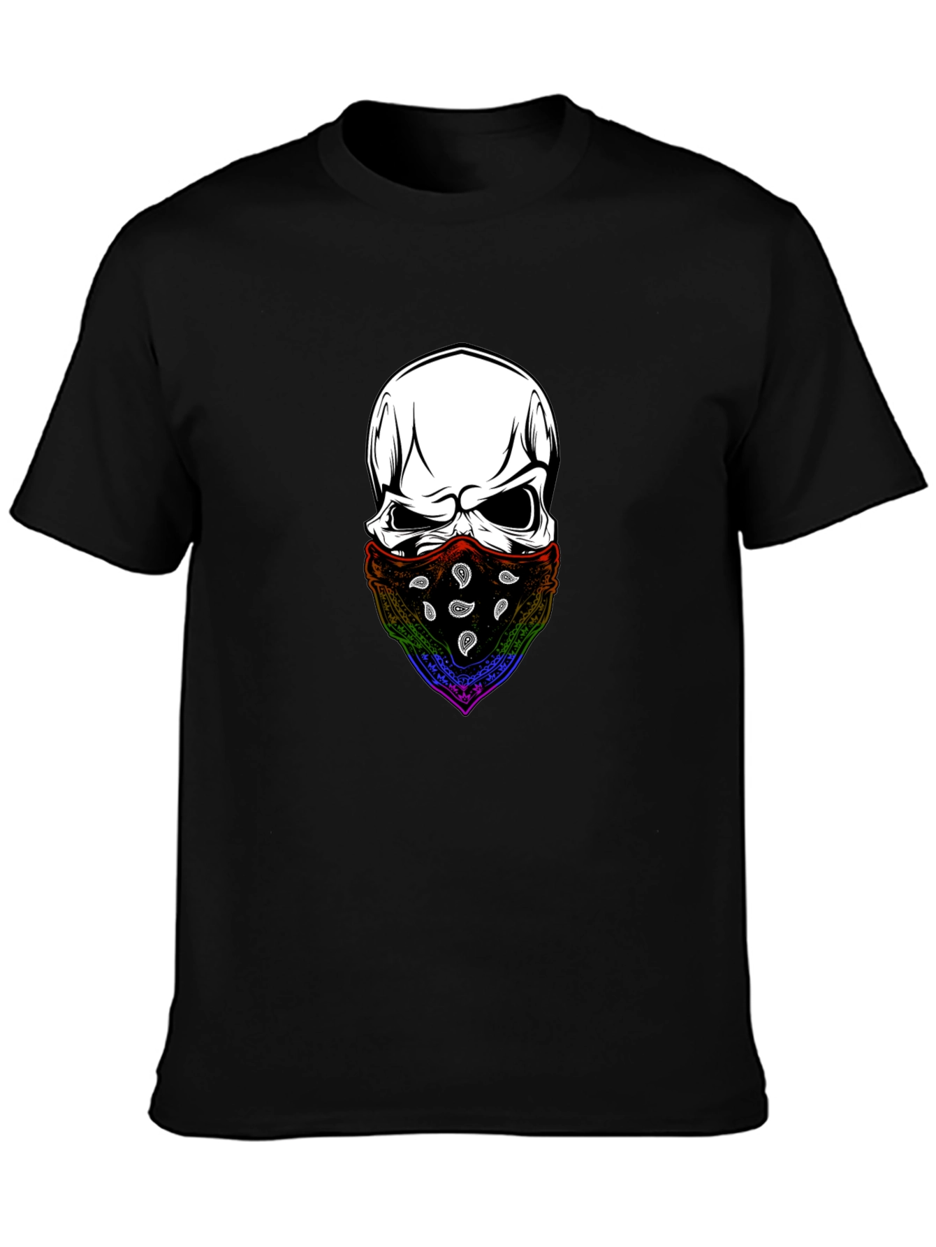 Skull Bandana T-Shirt - Stylish Graphic Tee