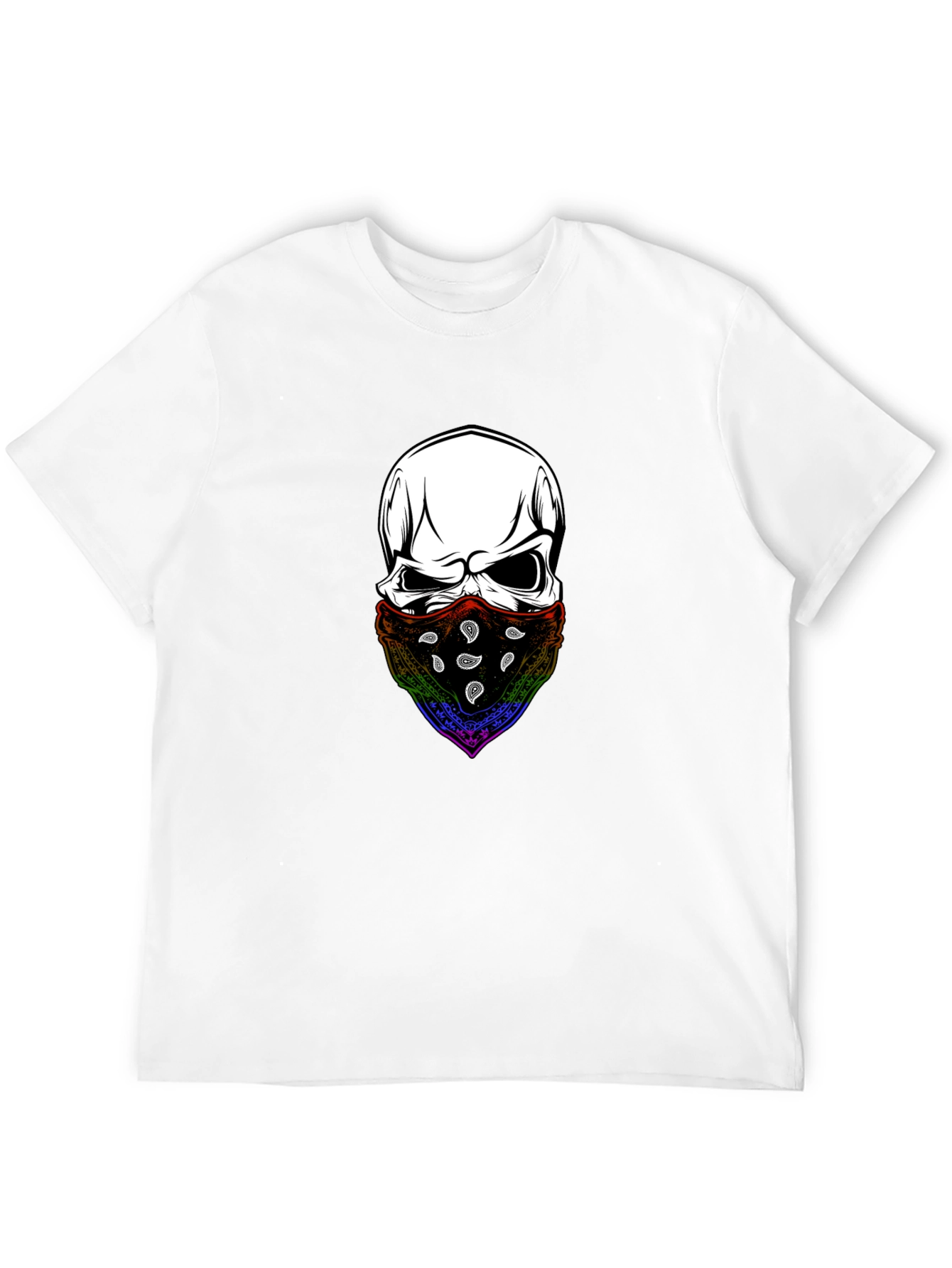 Skull Bandana T-Shirt - Stylish Graphic Tee