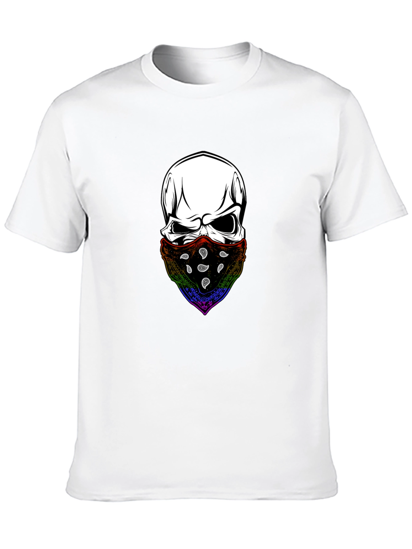 Skull Bandana T-Shirt - Stylish Graphic Tee