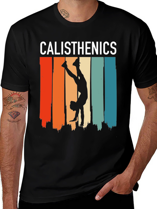 Calisthenics Handstand T-Shirt Retro Design