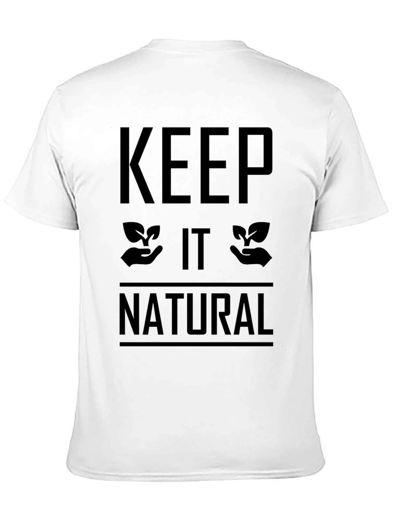 Keep It Natural Black T-Shirt