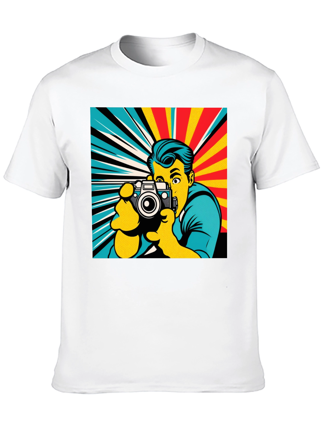 Retro Photographer T-Shirt - Pop Art Style
