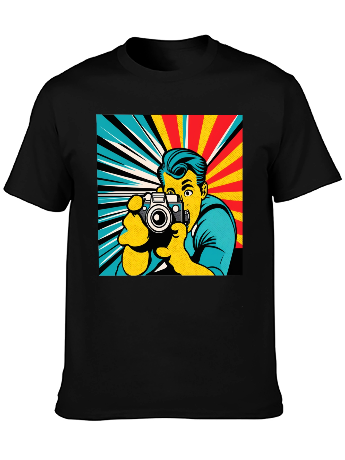 Retro Photographer T-Shirt - Pop Art Style