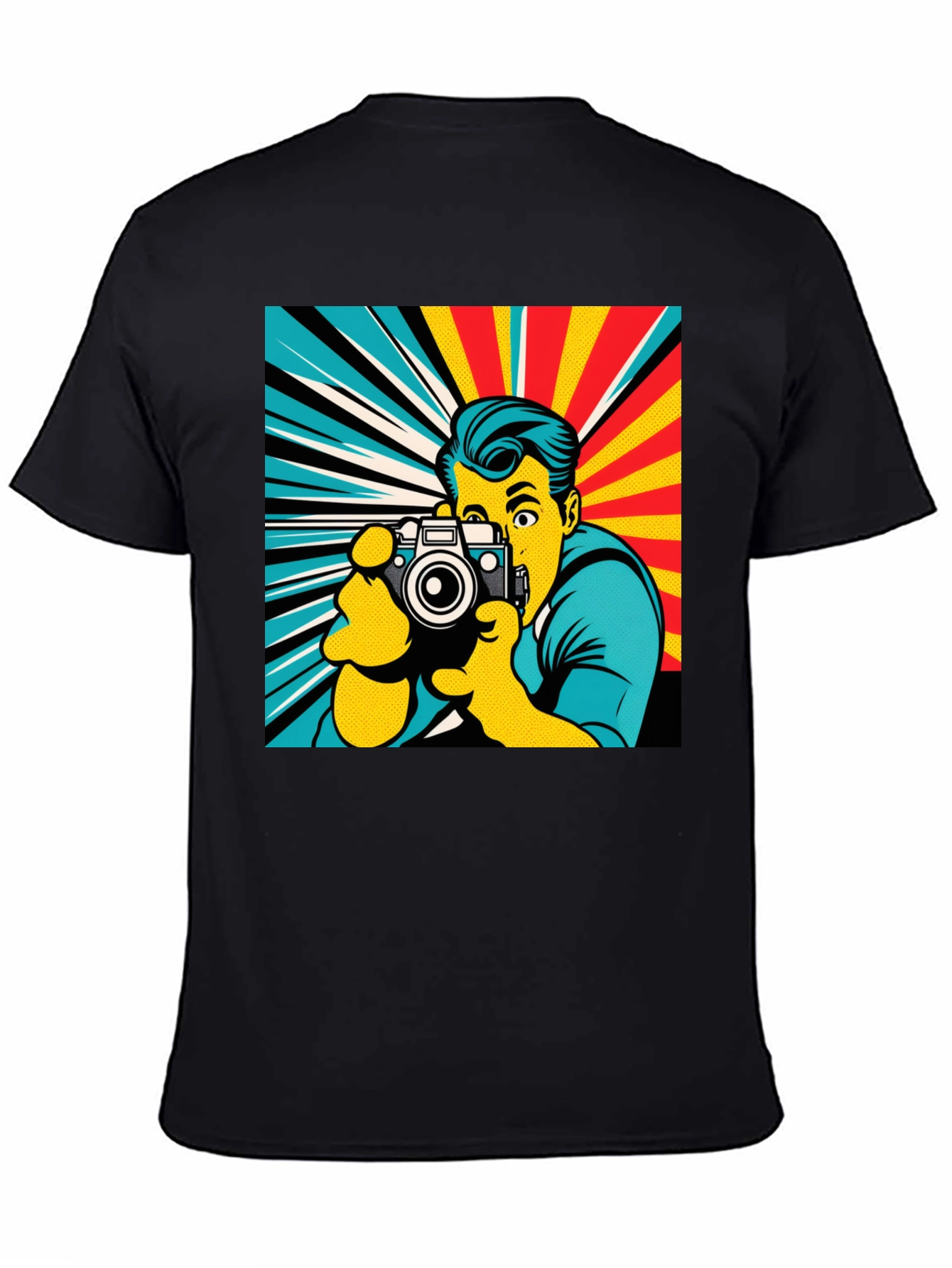 Retro Photographer T-Shirt - Pop Art Style