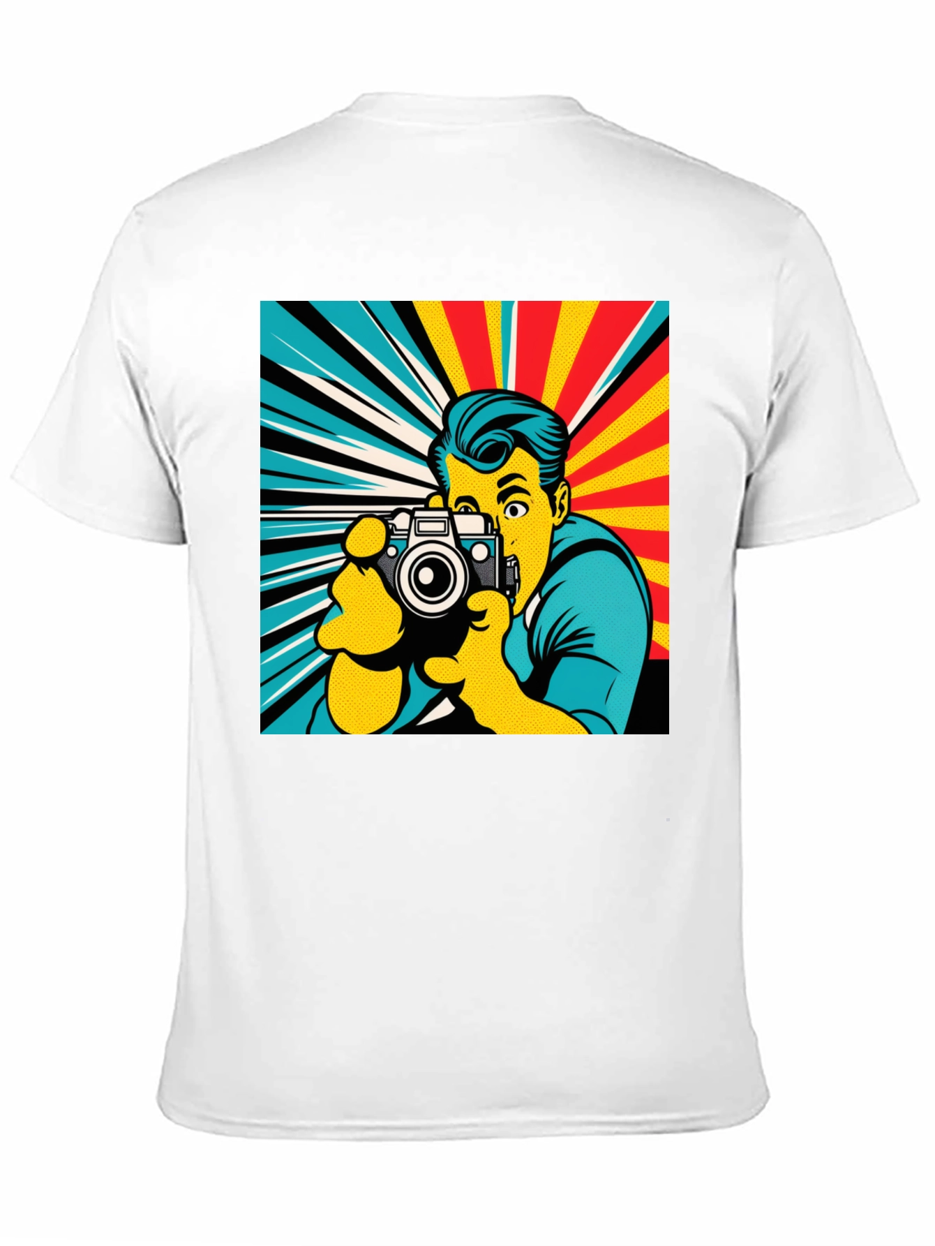 Retro Photographer T-Shirt - Pop Art Style