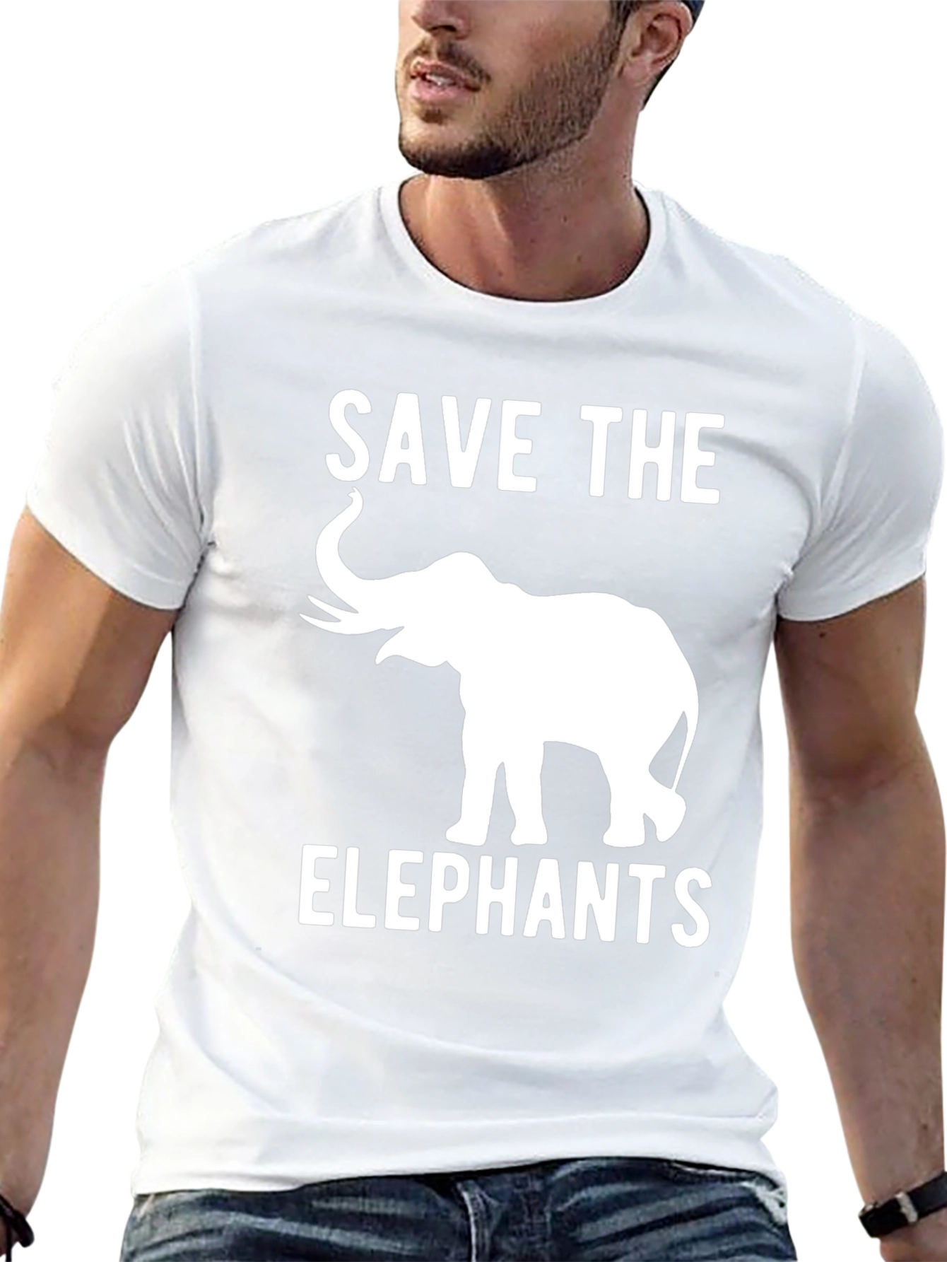 Save The Elephants Graphic T-Shirt