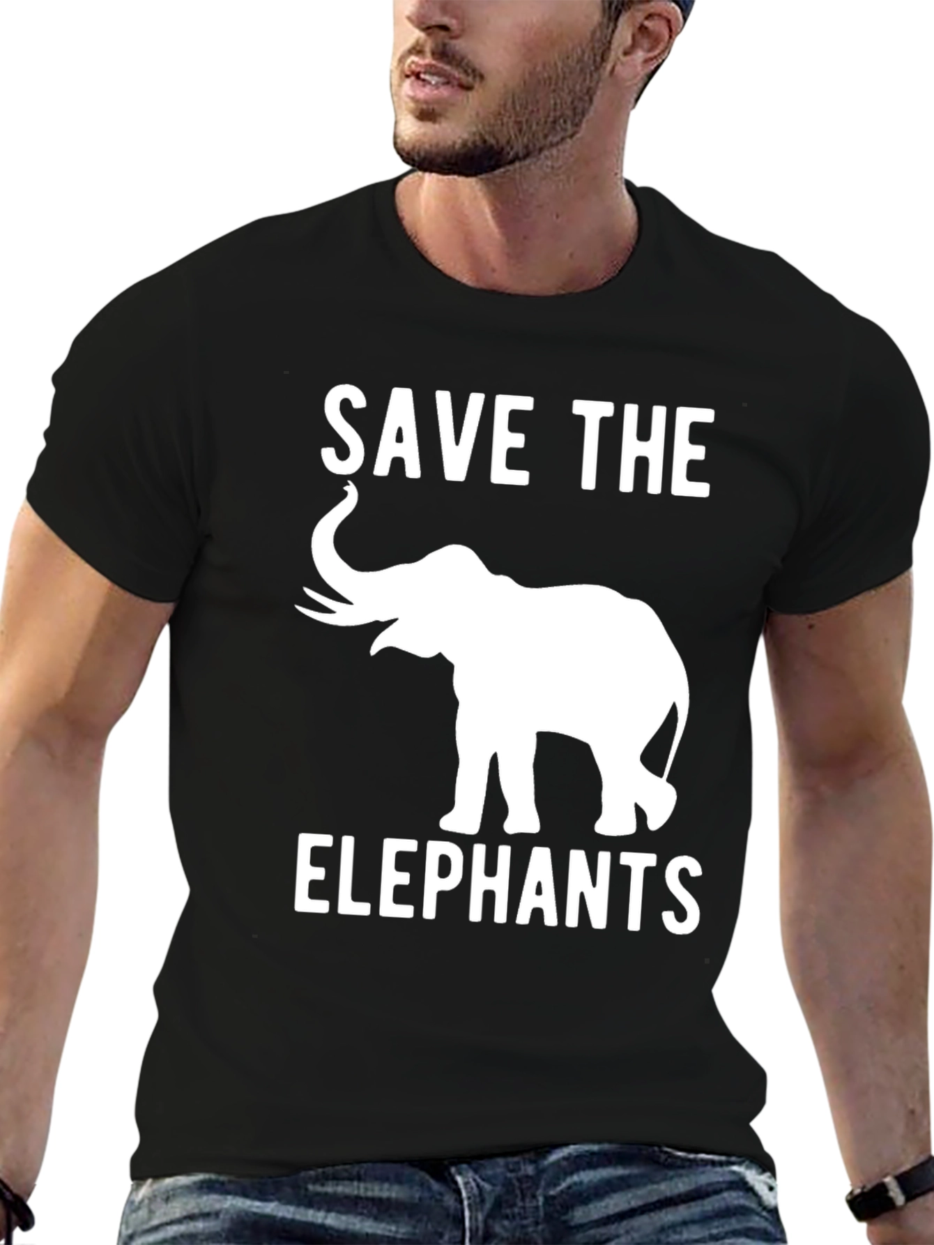 Save The Elephants Graphic T-Shirt