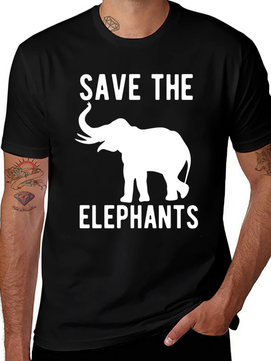 Save The Elephants Graphic T-Shirt
