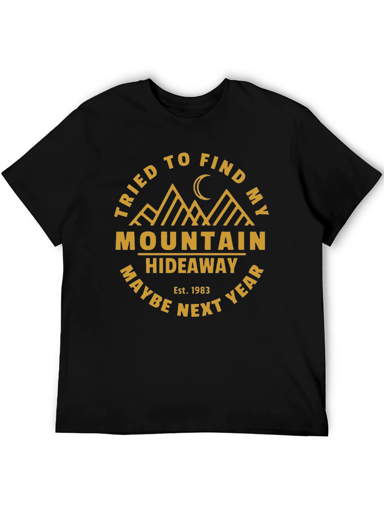 Mountain Hideaway Graphic T-Shirt - Black