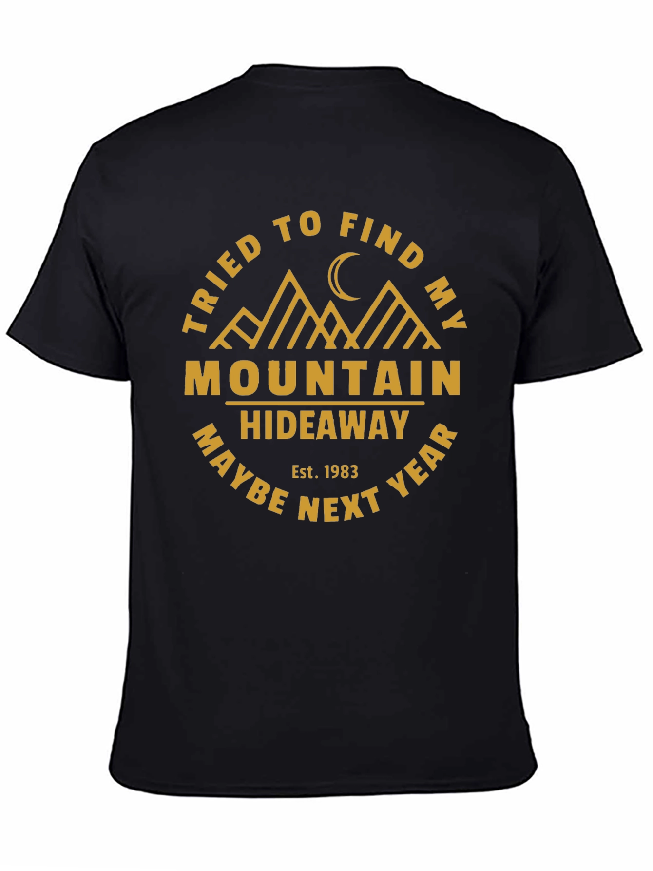 Mountain Hideaway Graphic T-Shirt - Black