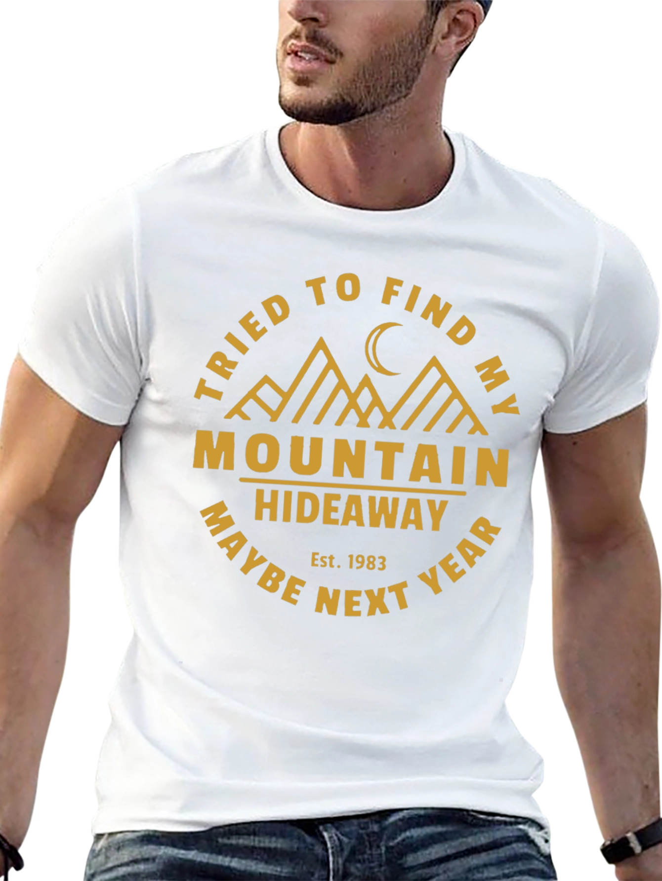 Mountain Hideaway Graphic T-Shirt - Black