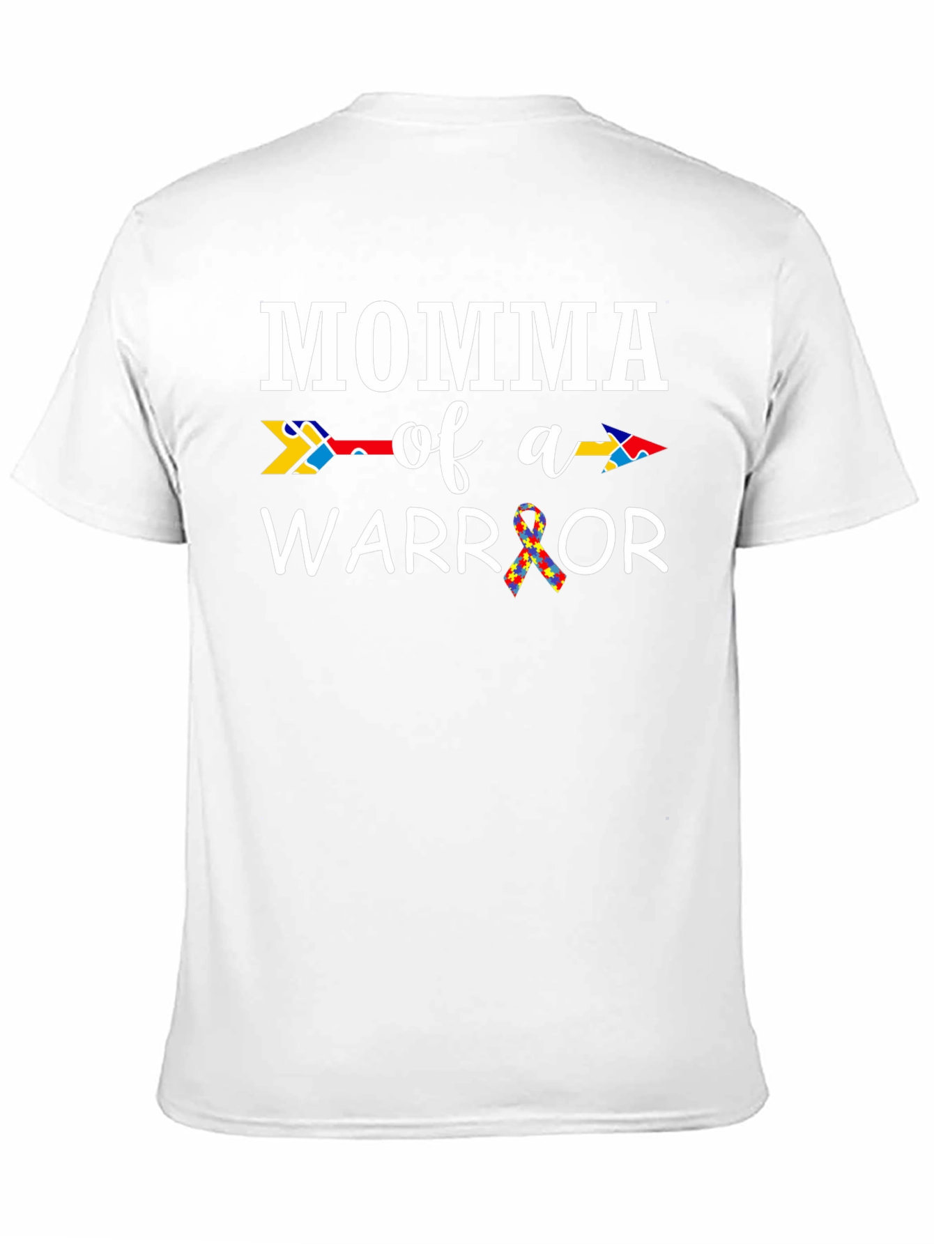 Momma of a Warrior Autism Awareness T-Shirt