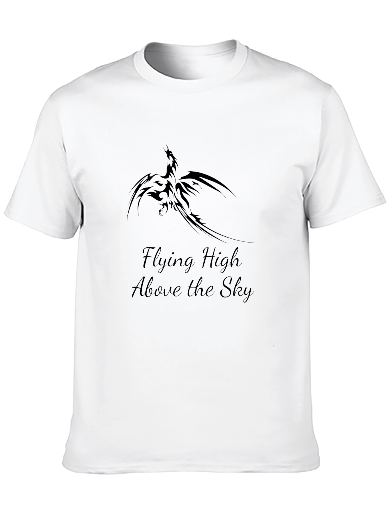 Black T-Shirt with Phoenix Graphic