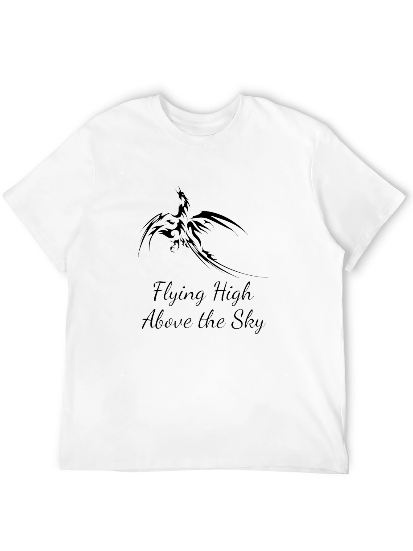 Black T-Shirt with Phoenix Graphic