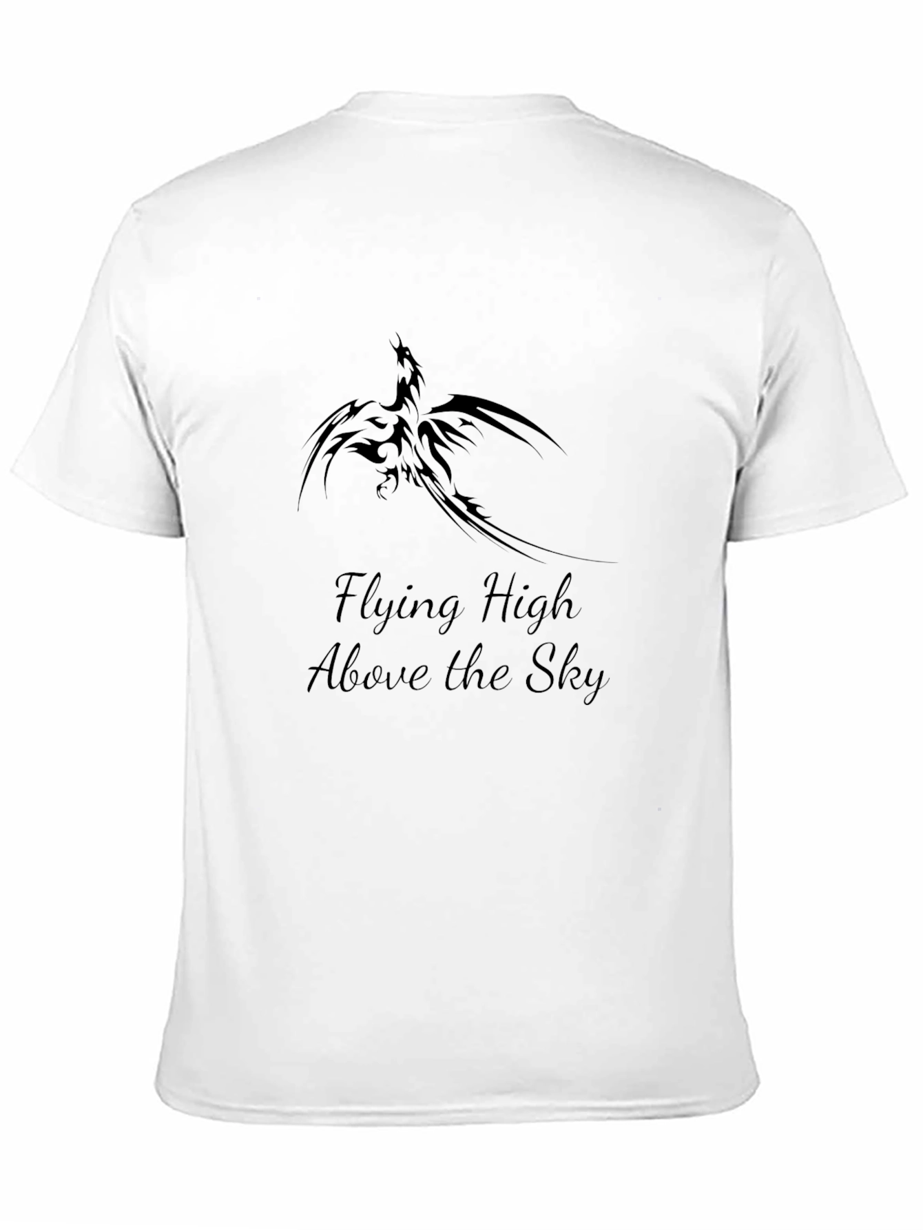 Black T-Shirt with Phoenix Graphic