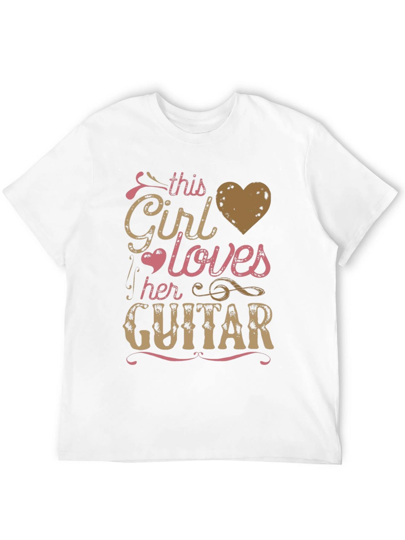 This Girl Loves Her Guitar Black Graphic Tee