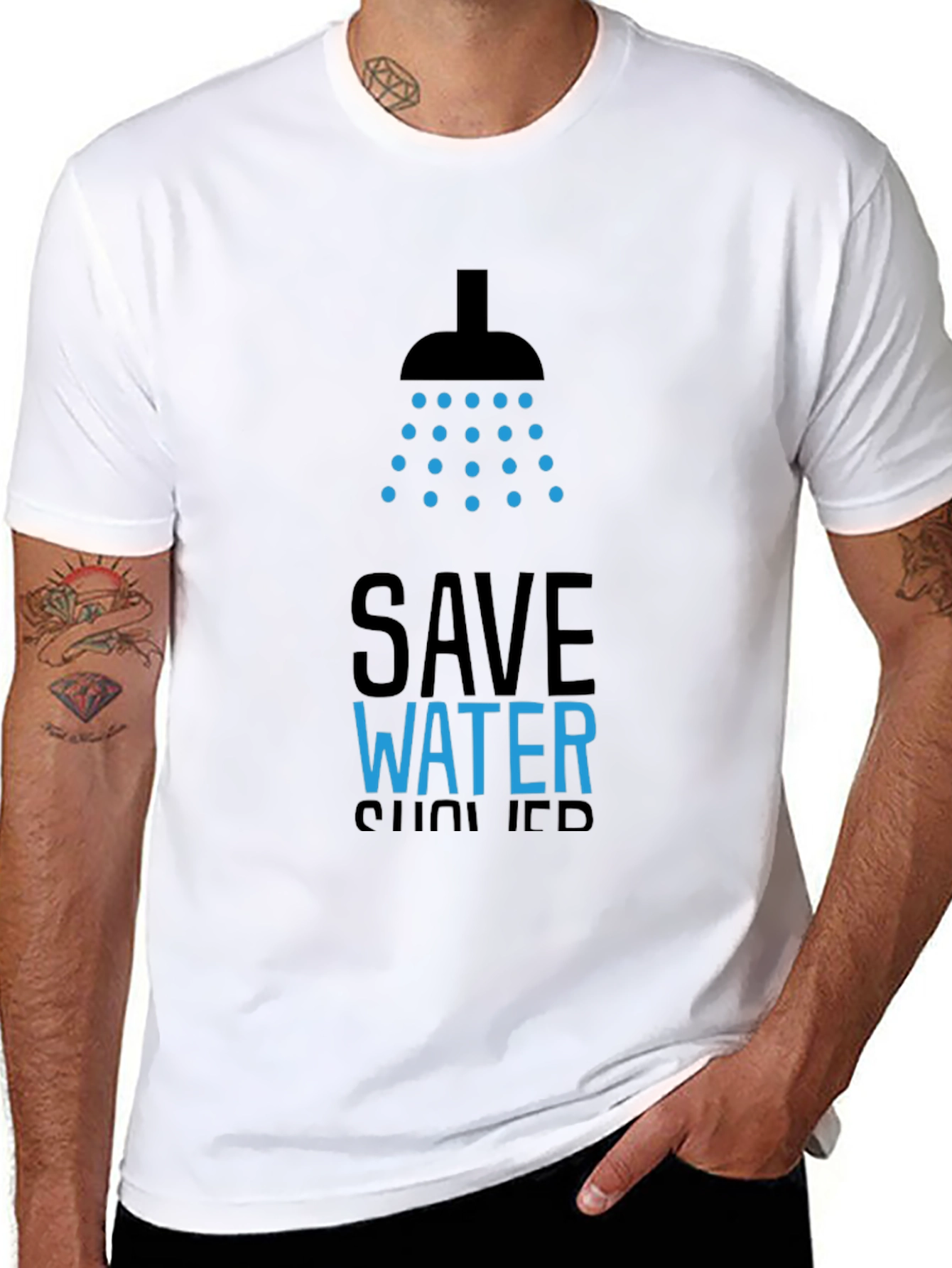Save Water Shower Graphic Tee