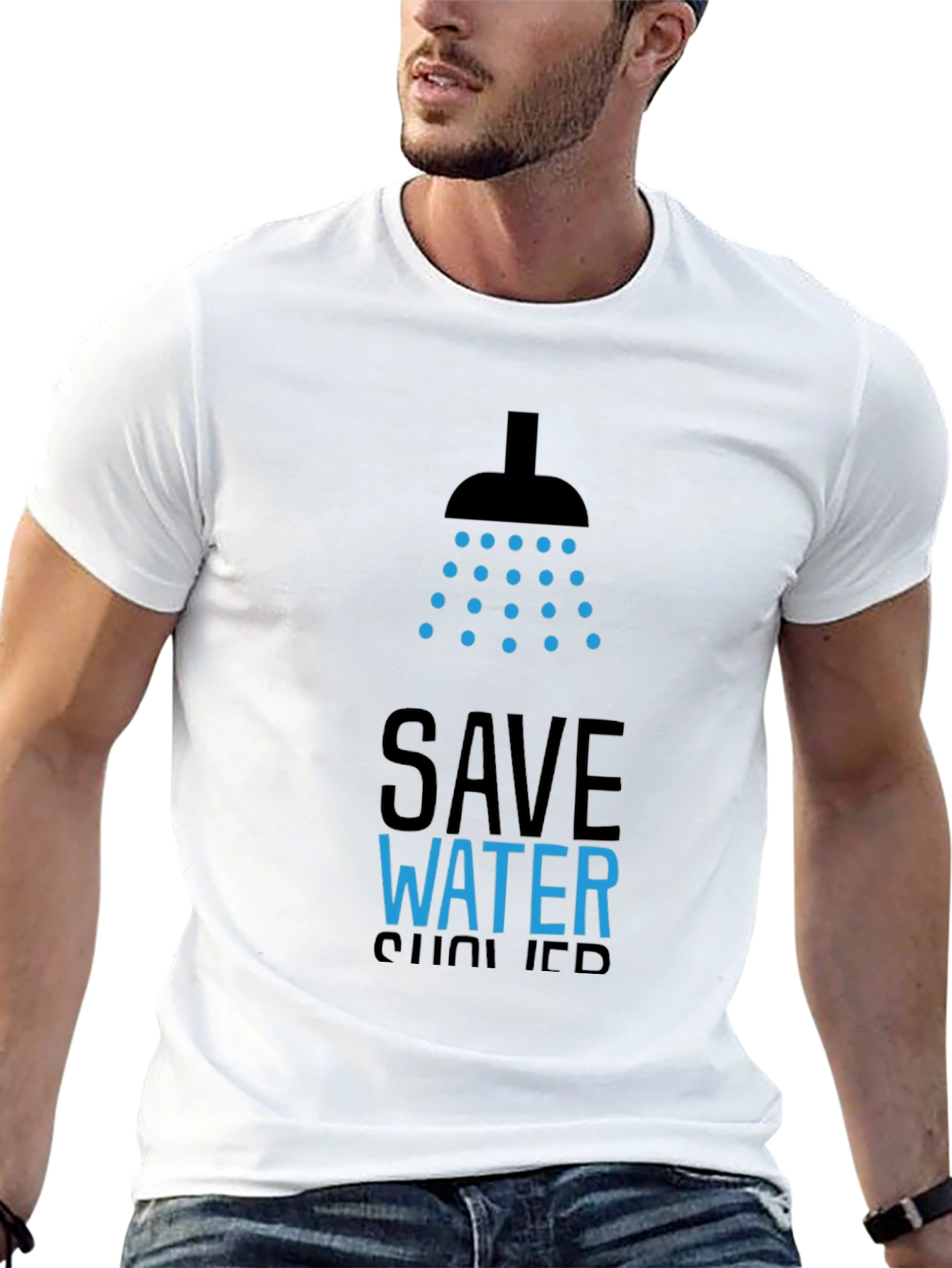Save Water Shower Graphic Tee