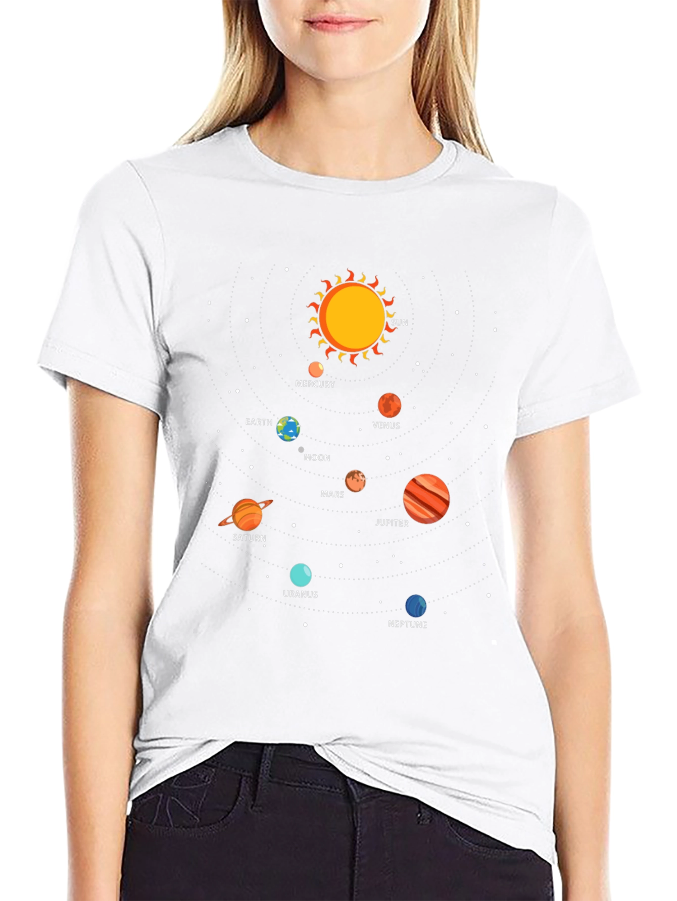 Solar System Graphic T-Shirt - Astronomy Tee