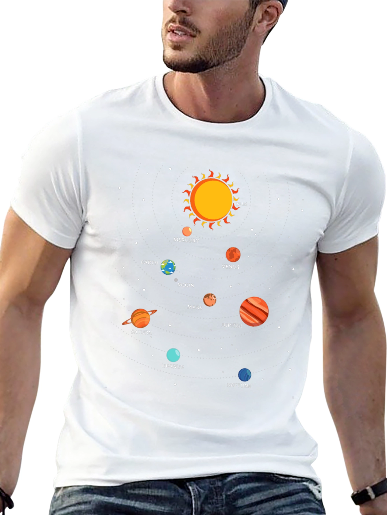 Solar System Graphic T-Shirt - Astronomy Tee