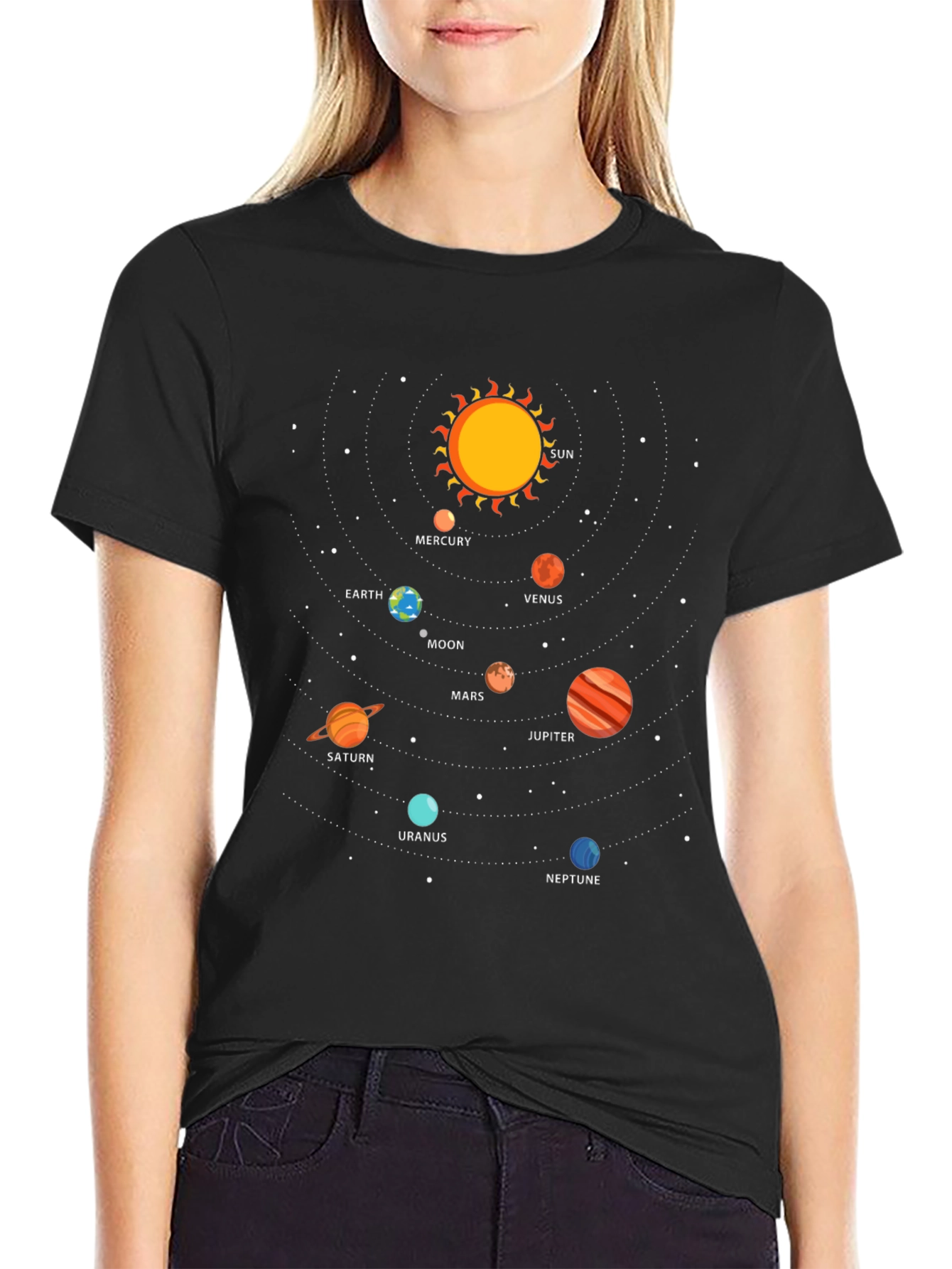 Solar System Graphic T-Shirt - Astronomy Tee