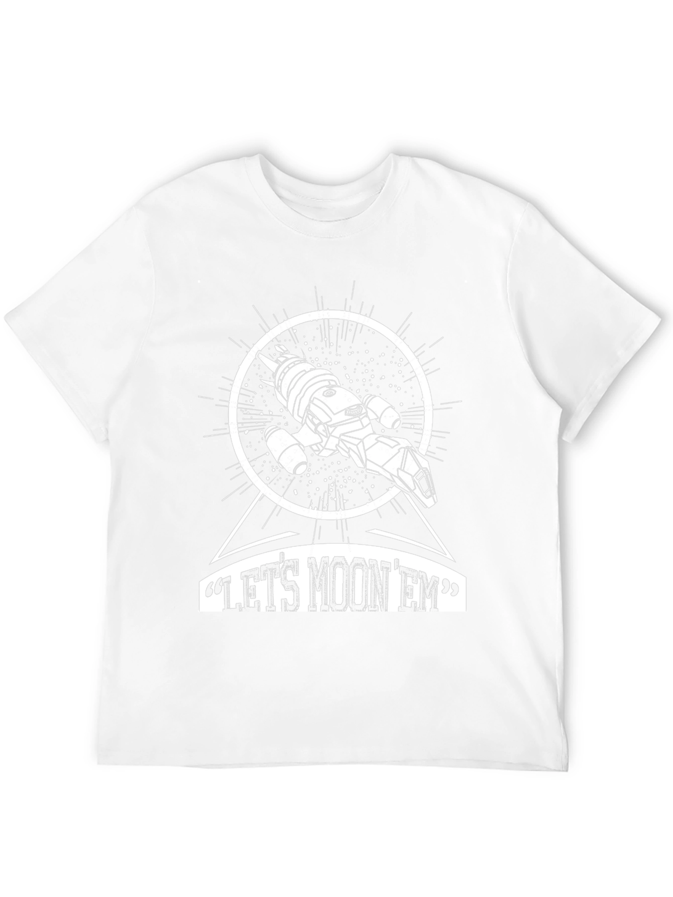 Lets Moon Em T-Shirt - Sci-Fi Graphic Tee