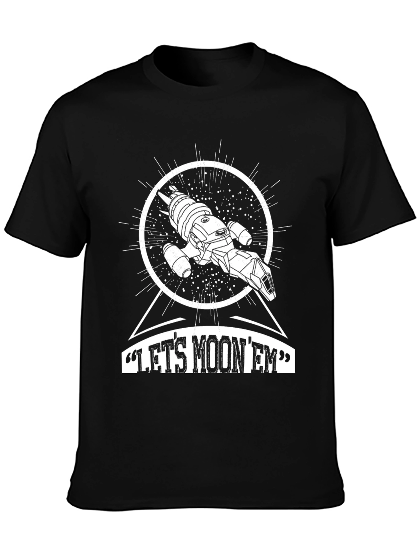 Lets Moon Em T-Shirt - Sci-Fi Graphic Tee