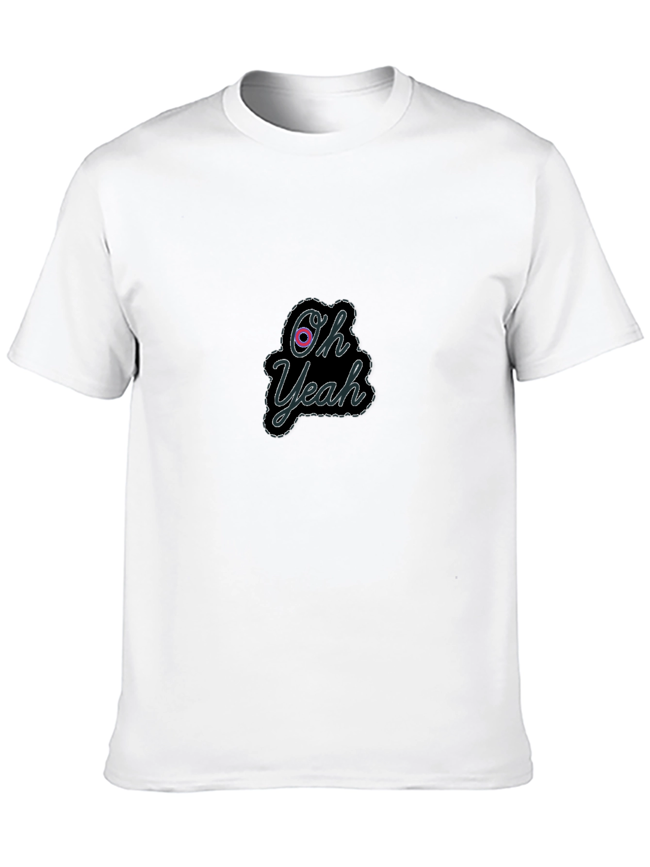 Oh Yeah Graphic Black Tee - Cool Casual Style