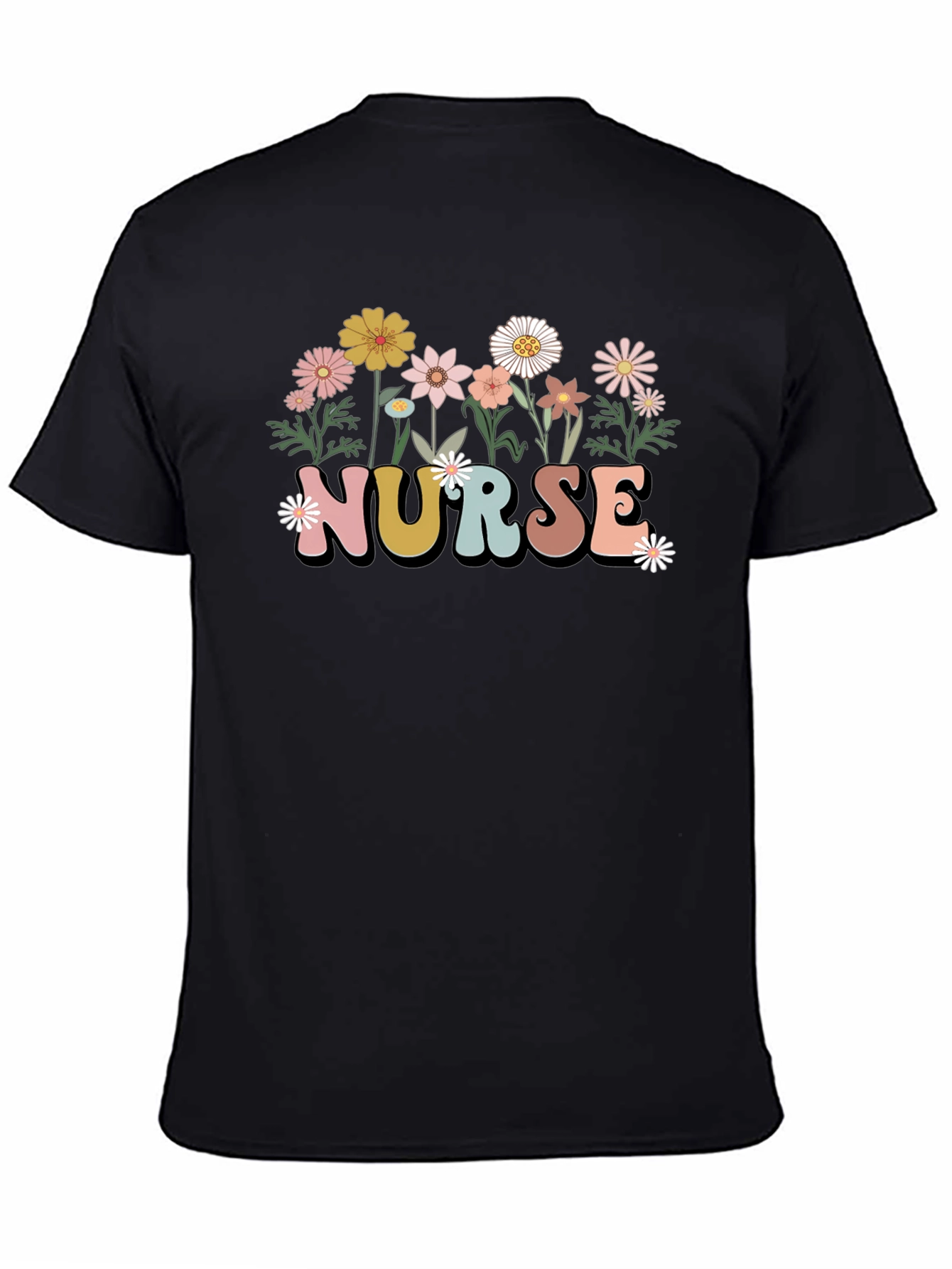 Floral Nurse T-Shirt - Stylish & Comfortable!