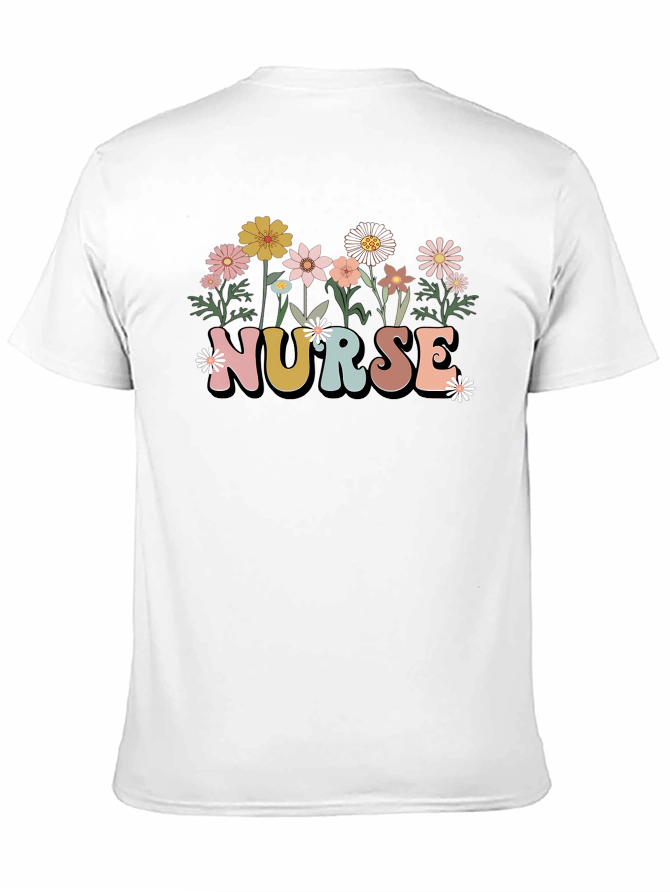 Floral Nurse T-Shirt - Stylish & Comfortable!
