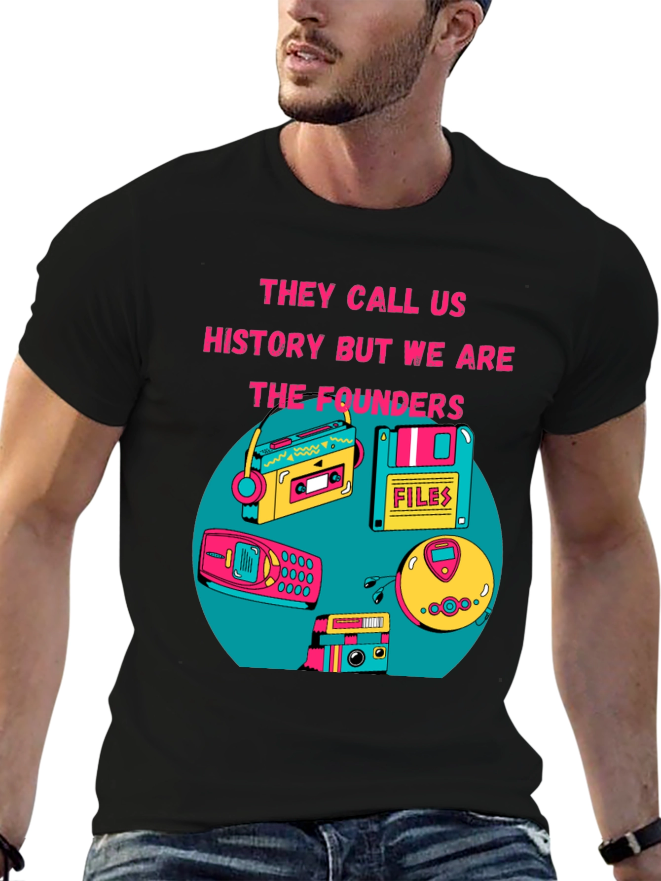 Retro Tech T-Shirt - The Founders Design