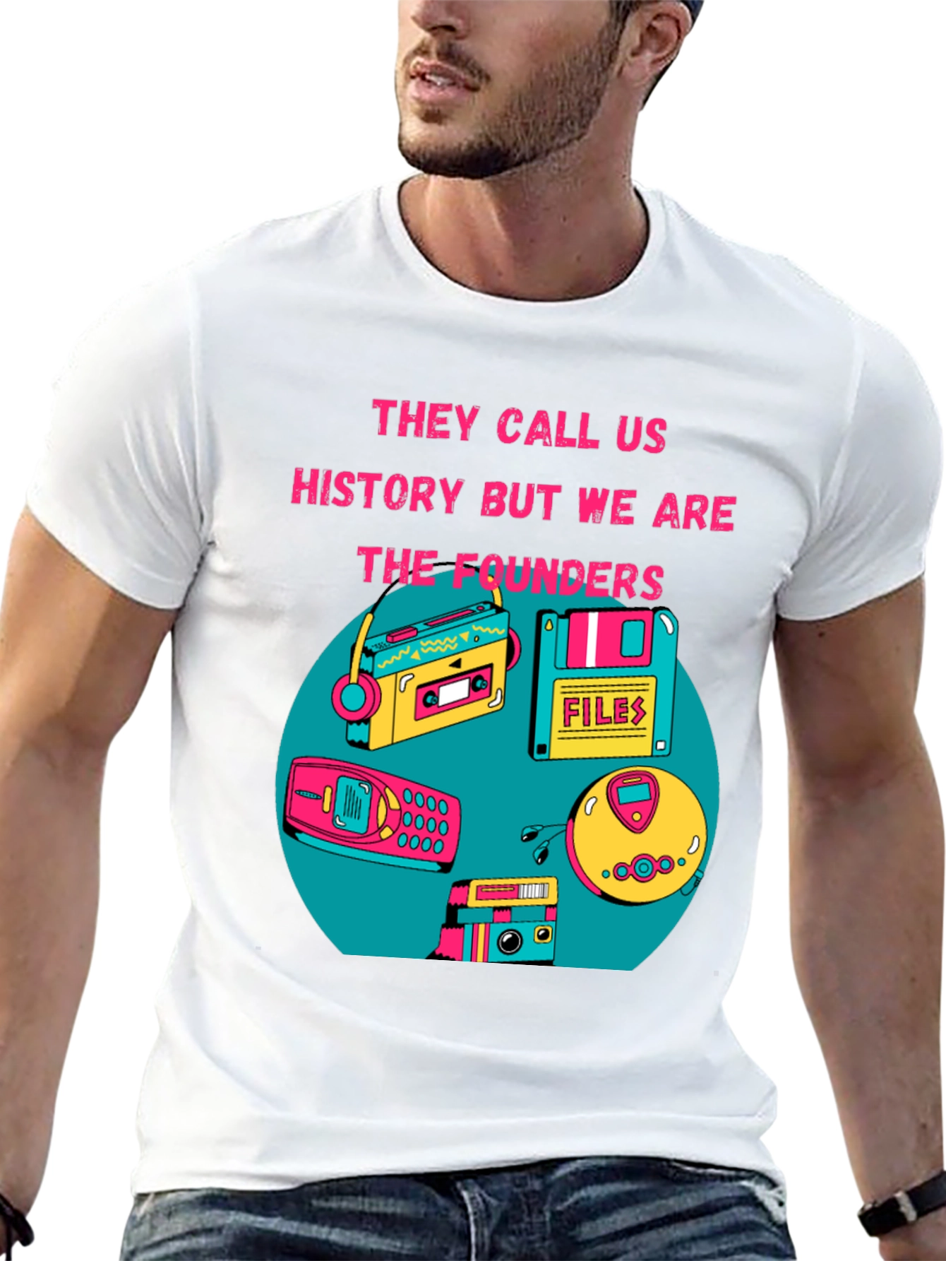 Retro Tech T-Shirt - The Founders Design