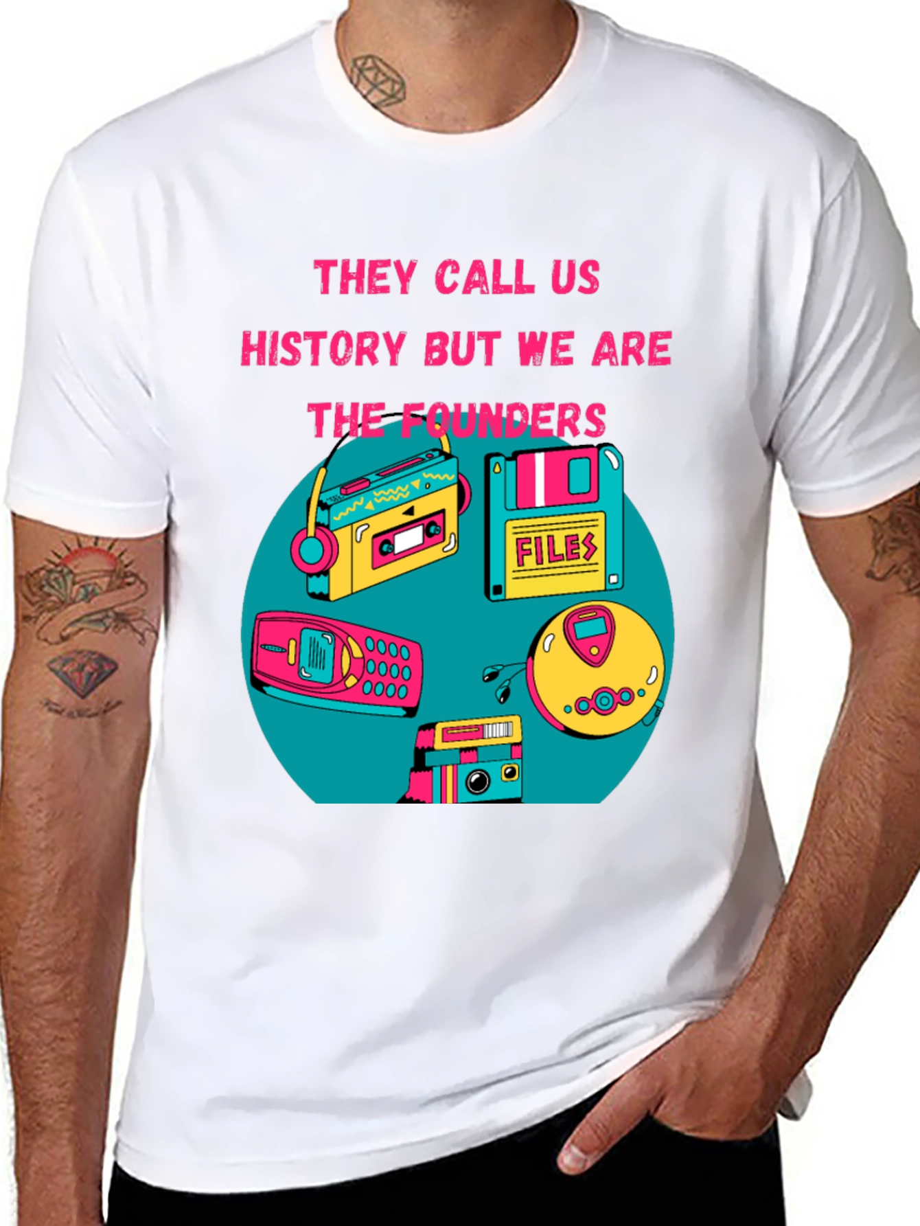 Retro Tech T-Shirt - The Founders Design