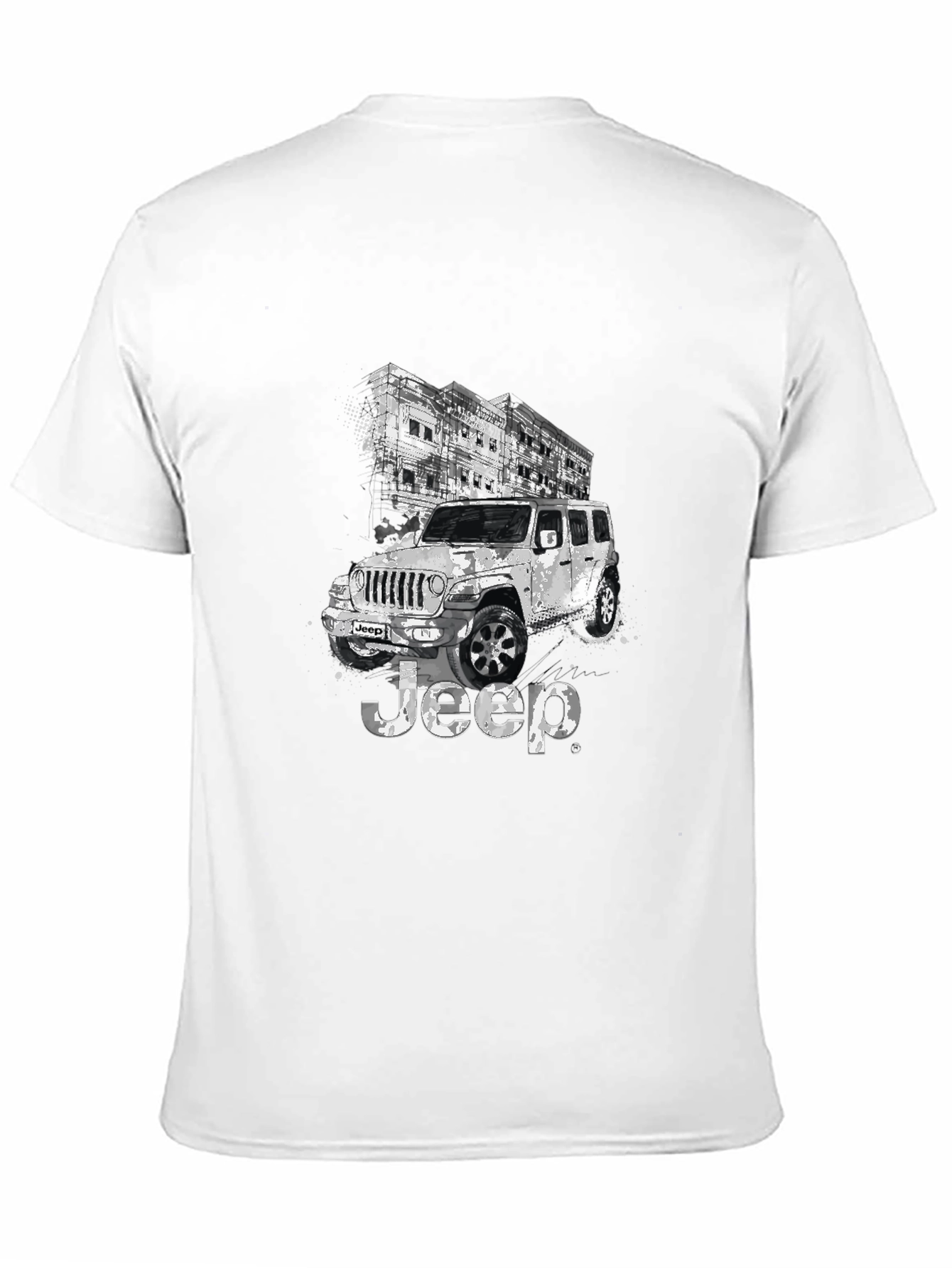 Jeep Graphic Black T-Shirt for Men