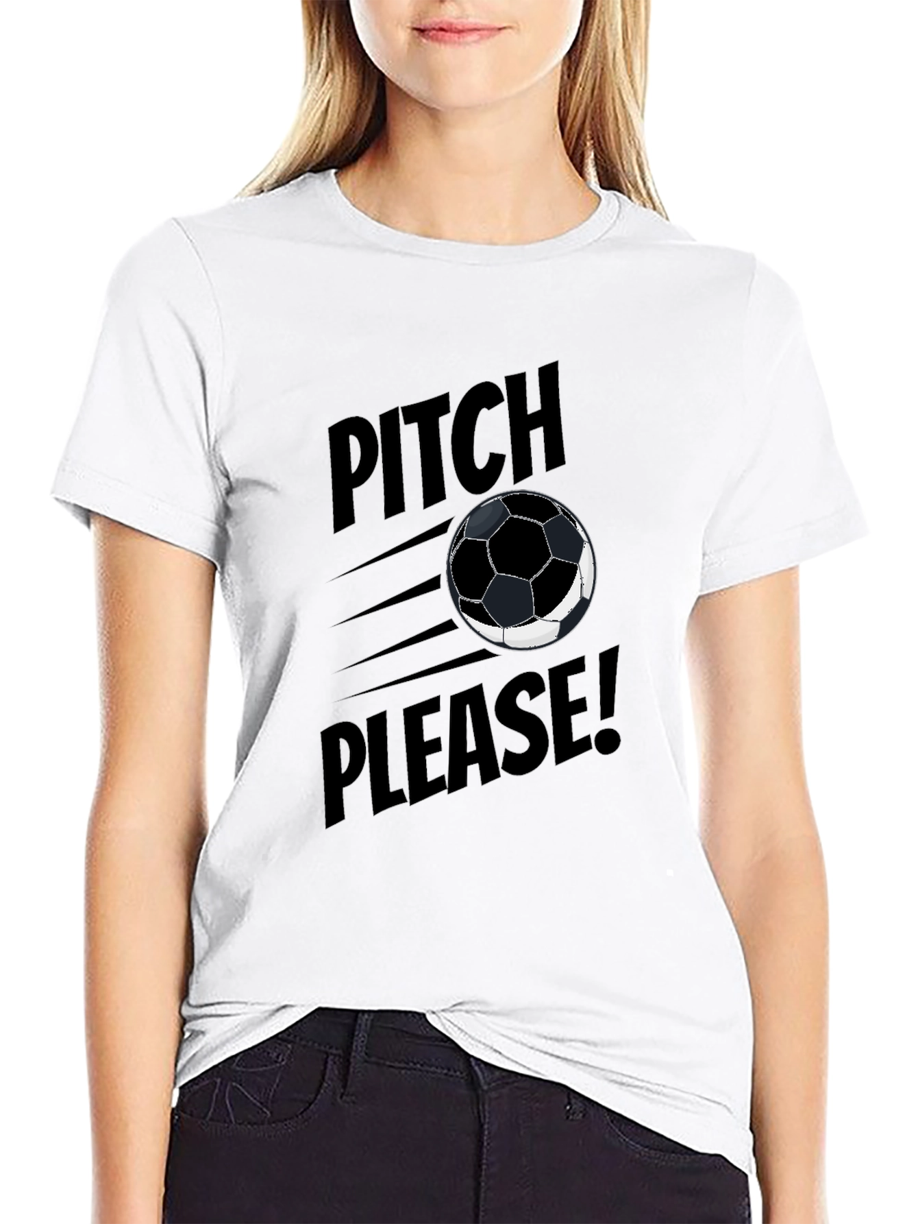 Pitch Please Soccer Ball T-Shirt
