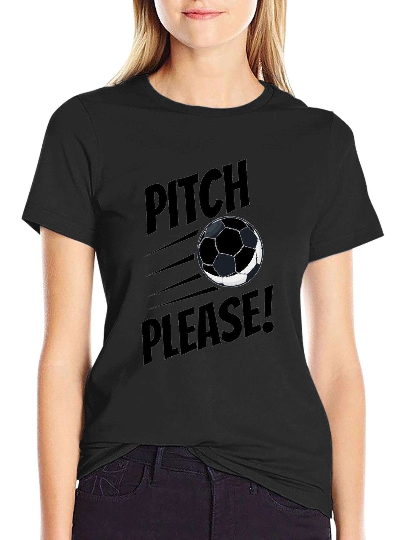Pitch Please Soccer Ball T-Shirt