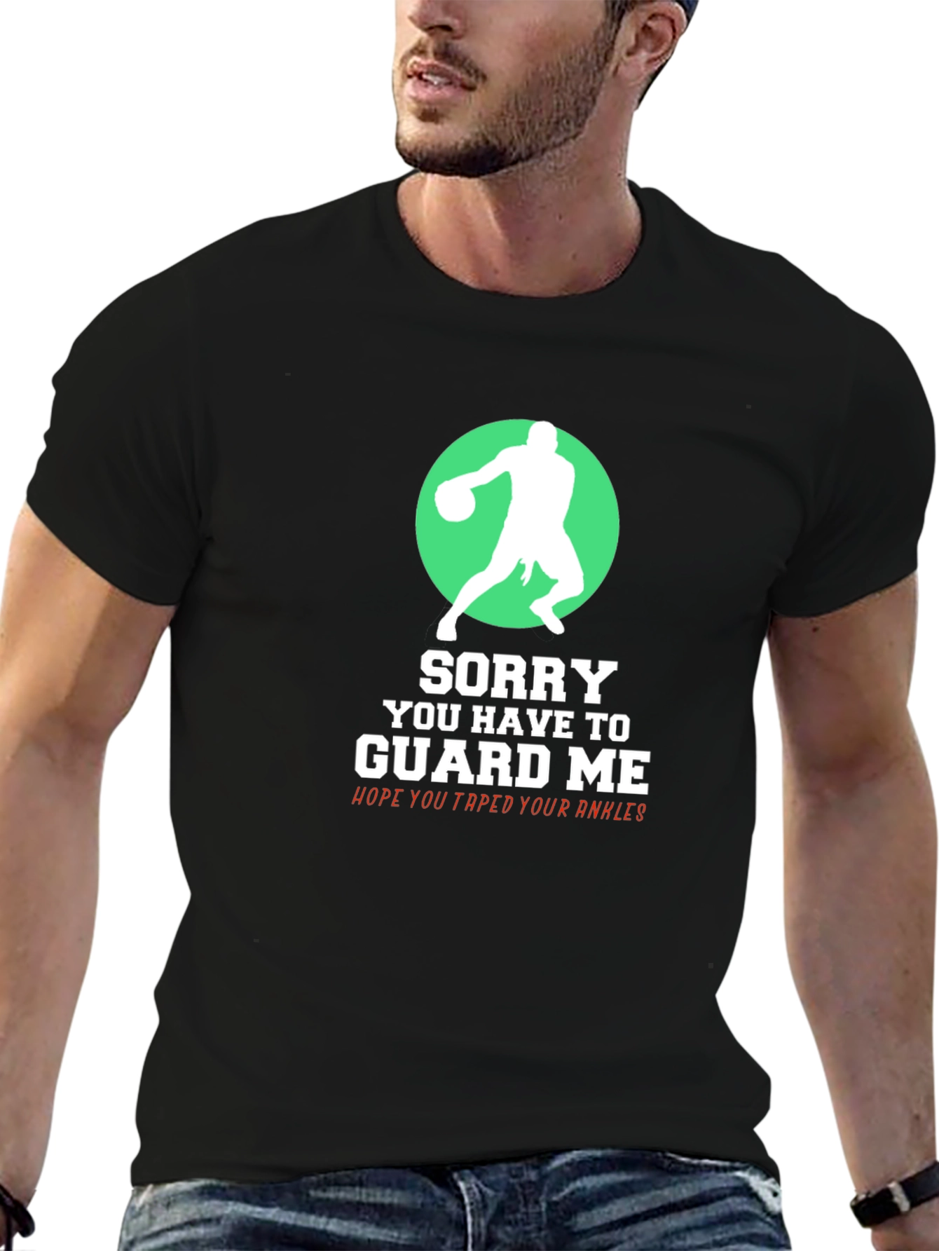 Basketball Player Graphic T-Shirt - Guard Me!