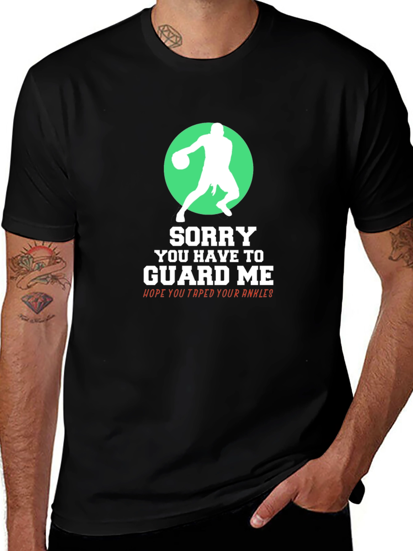 Basketball Player Graphic T-Shirt - Guard Me!