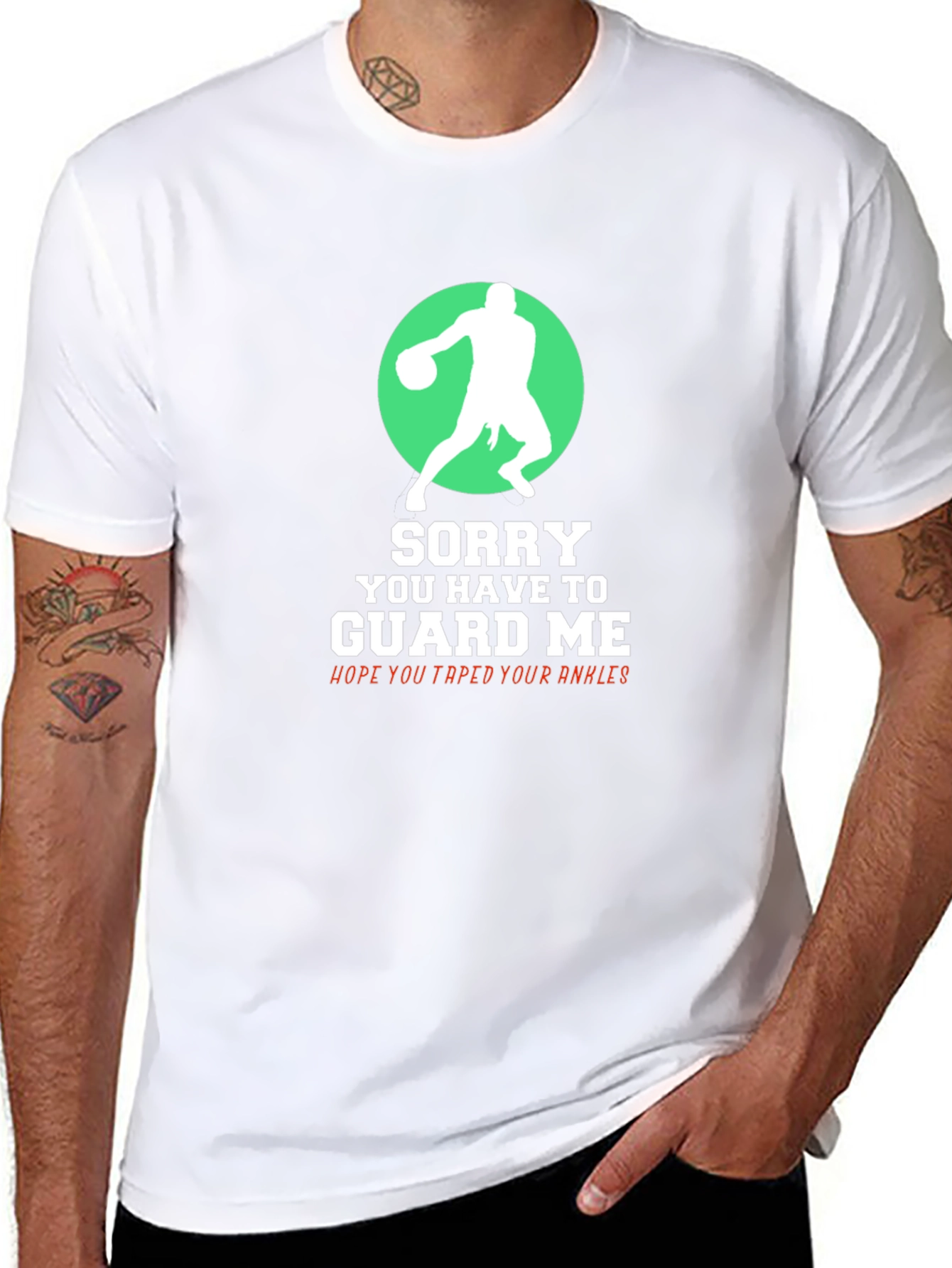 Basketball Player Graphic T-Shirt - Guard Me!
