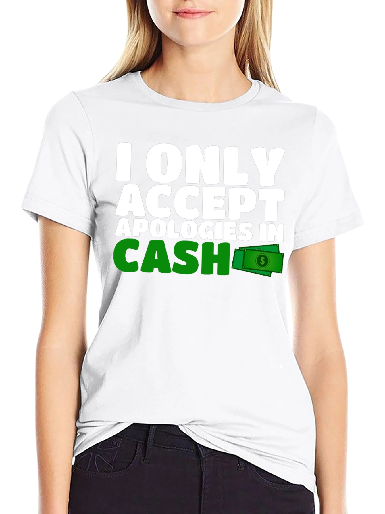 Cash Apology T-Shirt - Funny Novelty Tee