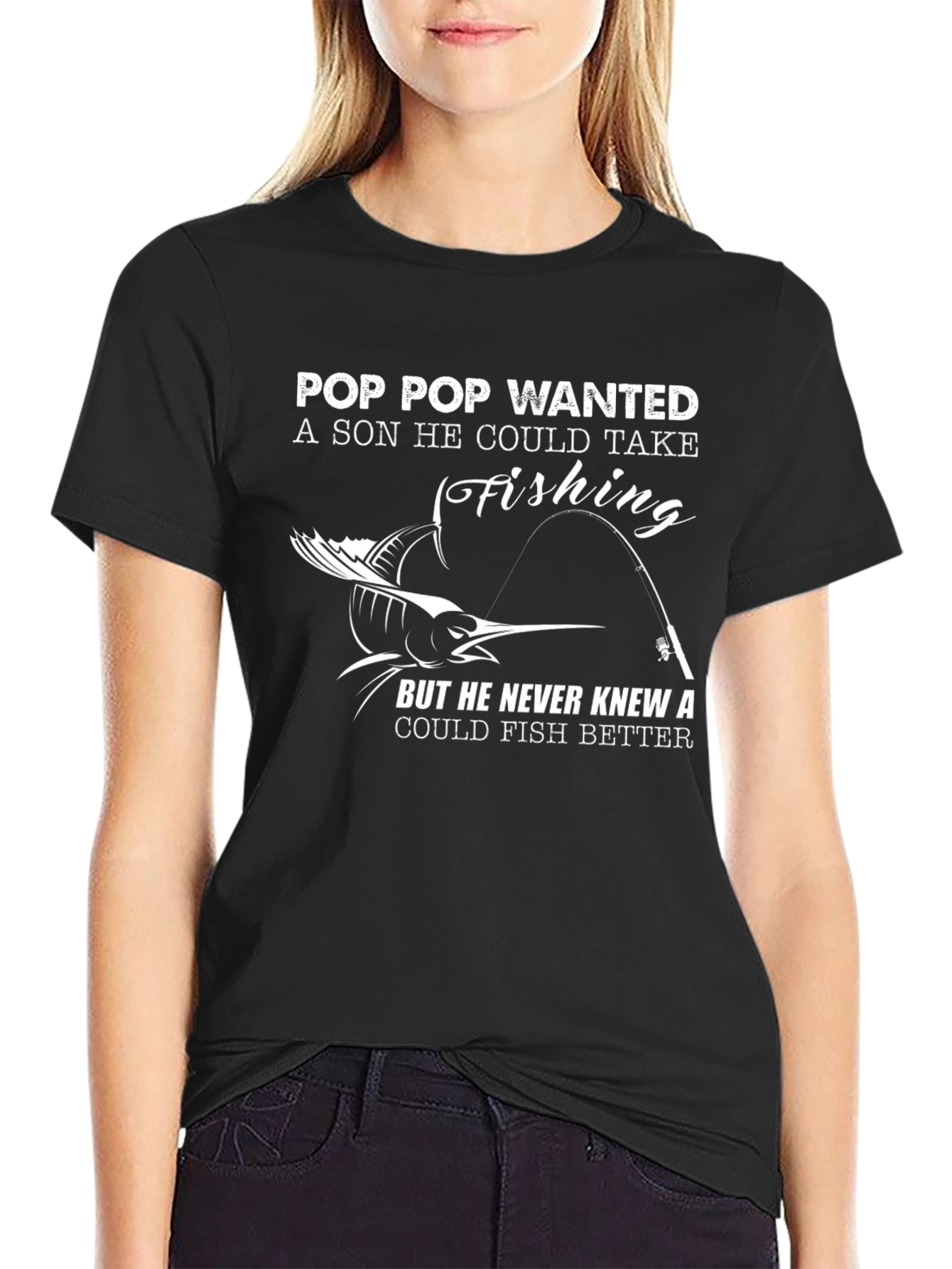 Pop Pop Fishing T-Shirt - Gift for Grandfather
