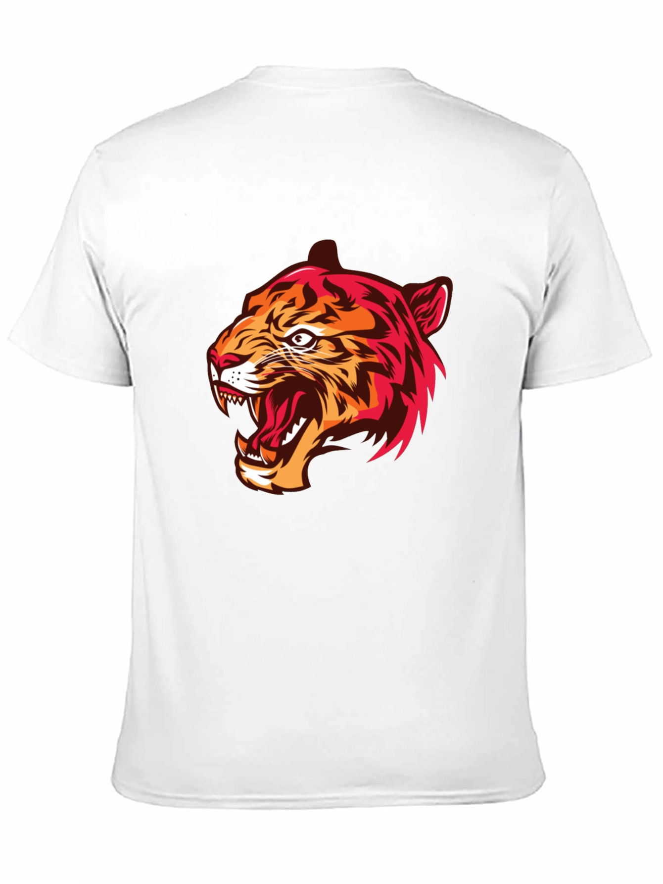 Mens Black Tiger Graphic Tee