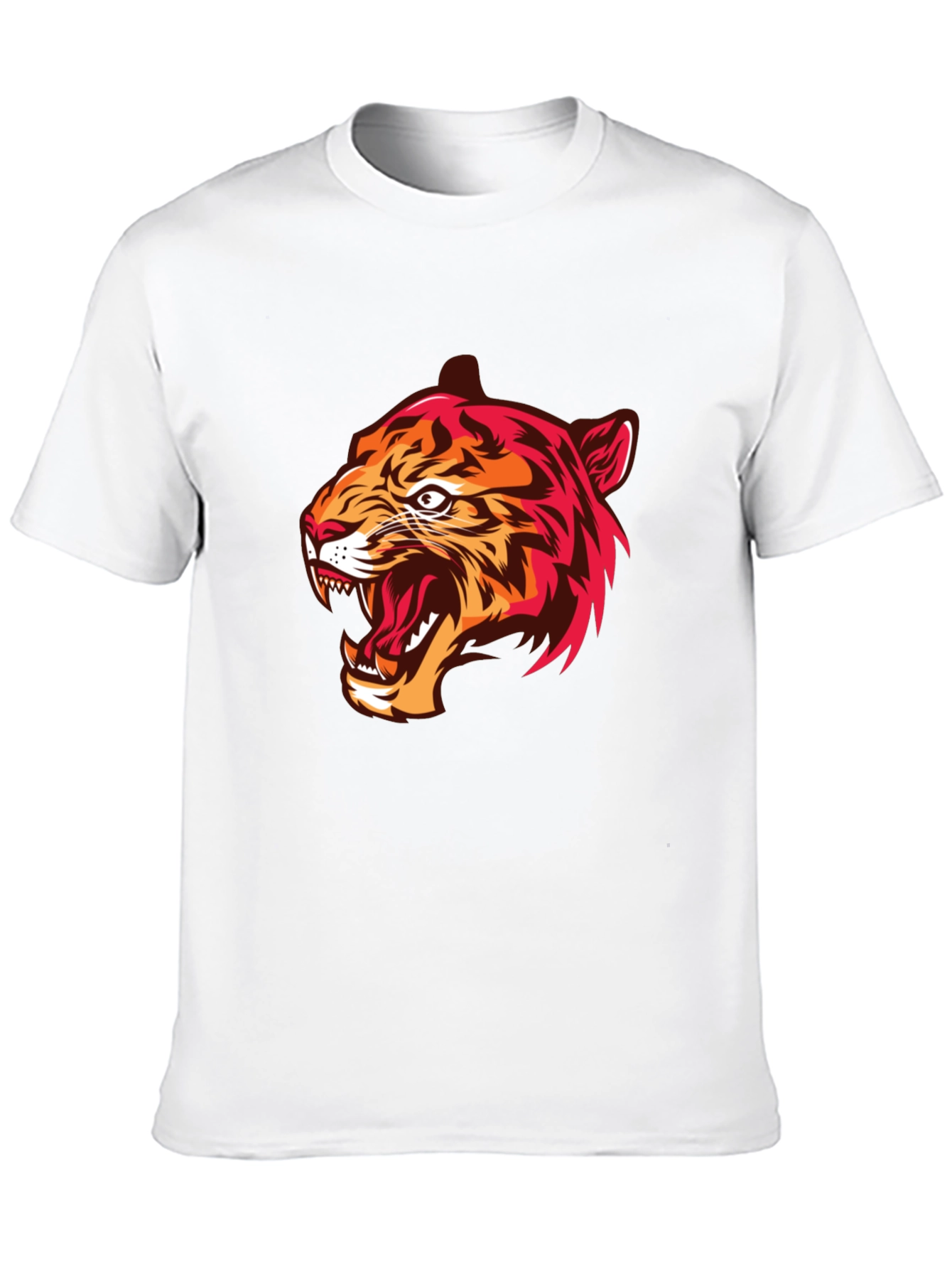 Mens Black Tiger Graphic Tee