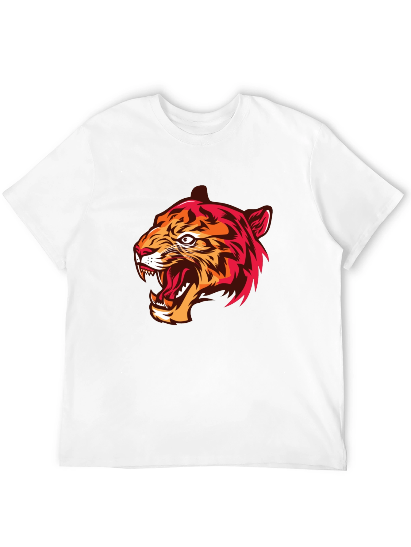 Mens Black Tiger Graphic Tee
