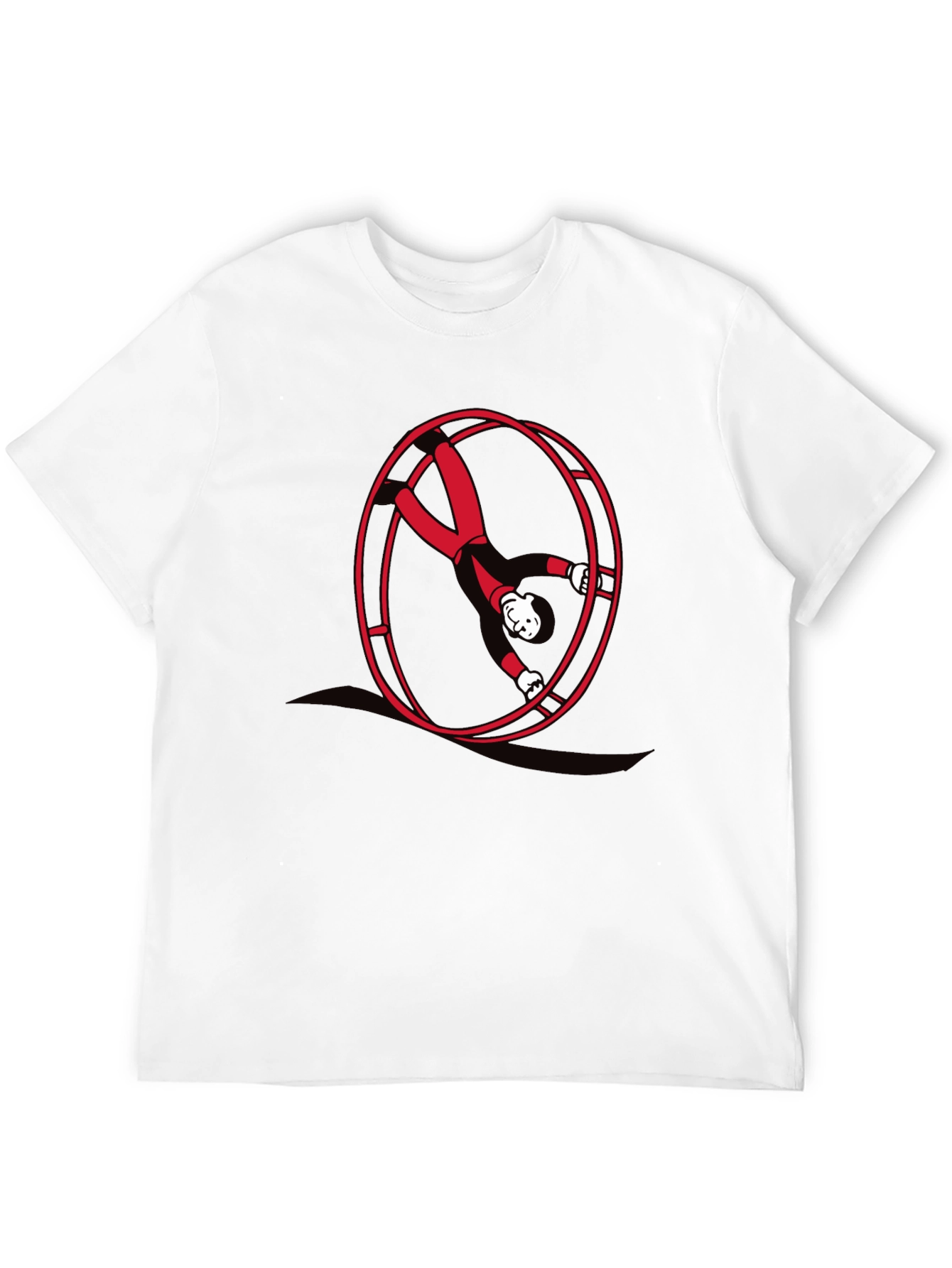 Man in a Wheel T-Shirt